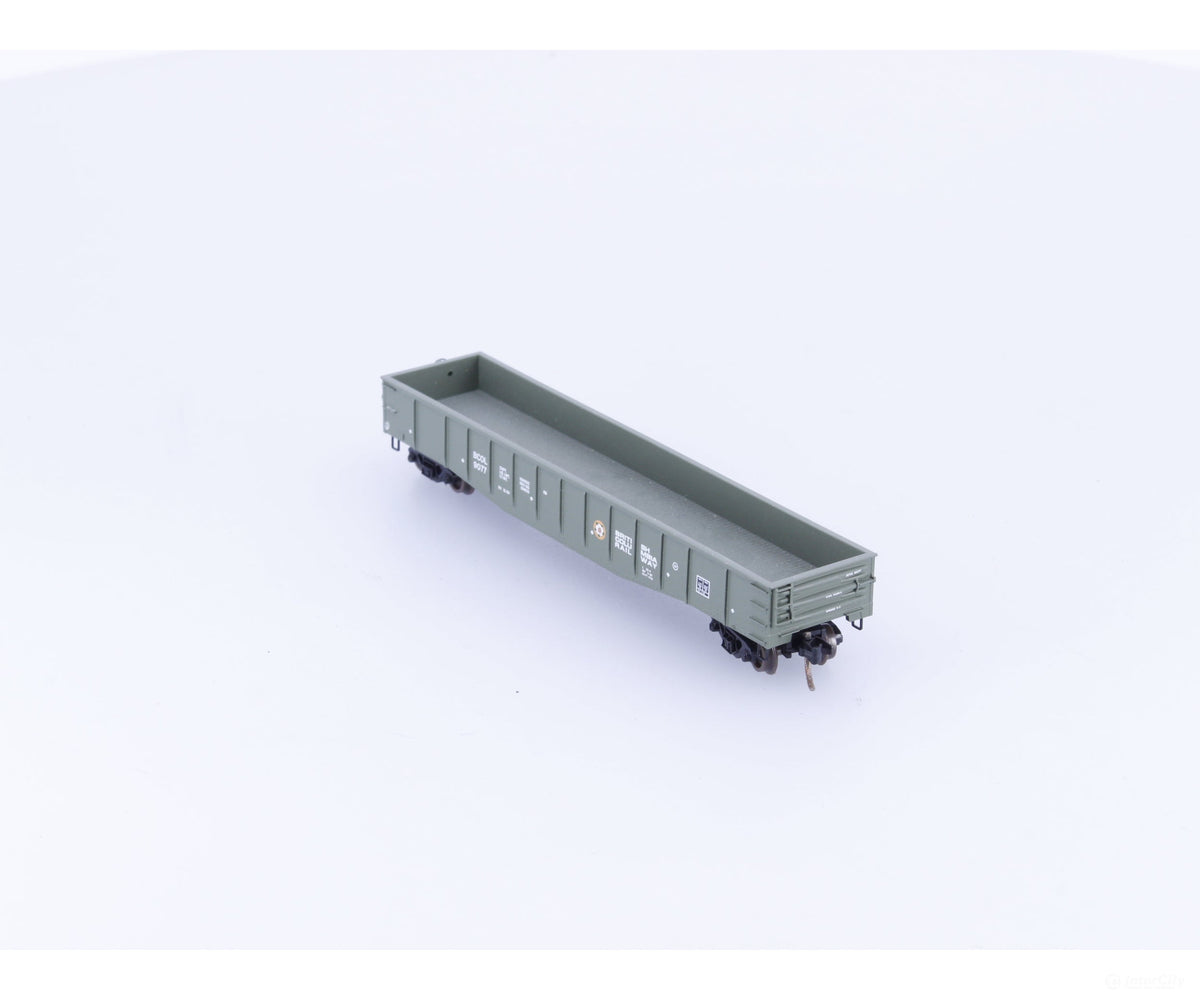 Micro Trains 105050 N 50’ Steel Side 14 Panel Fixed End Gondola #6 British Columbia Railway (BCOL) 9077 - Freight Cars