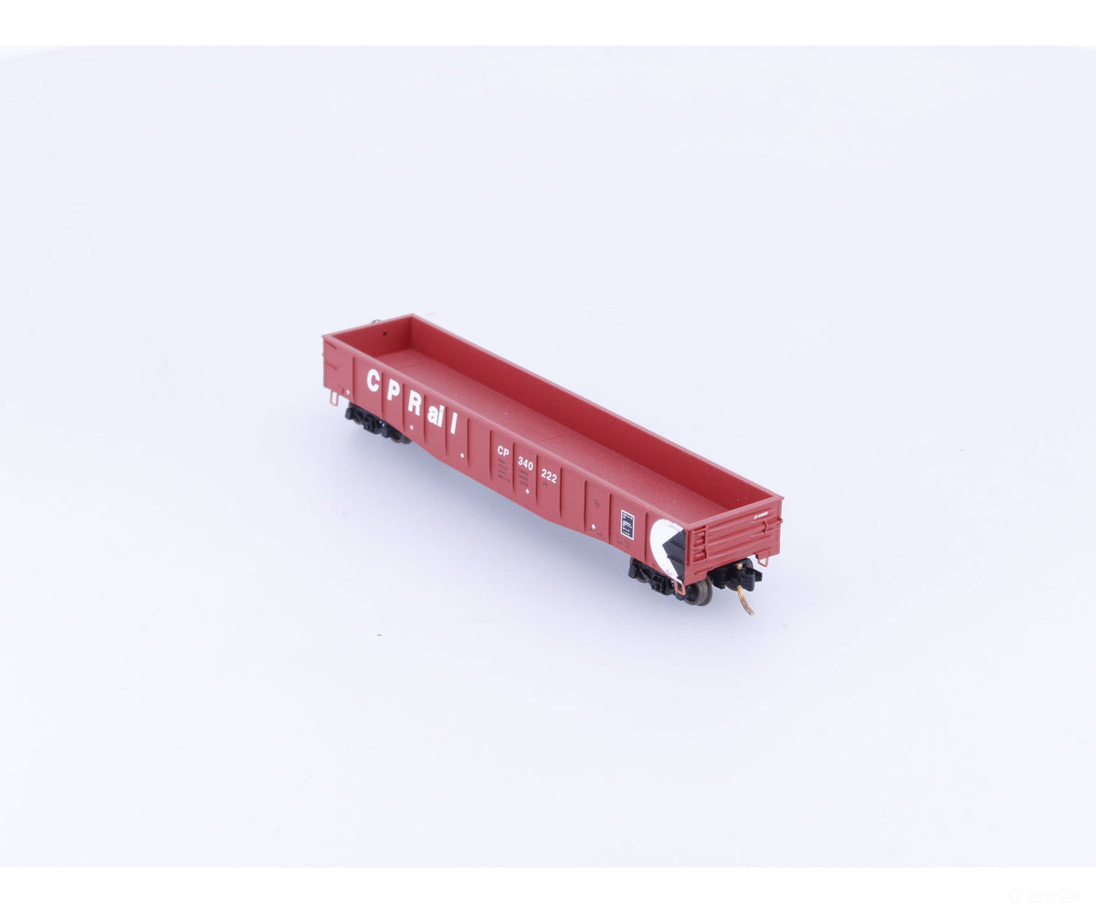 Micro Trains 105110 N 50’ Steel Side Fixed End Gondola Canadian Pacific (CP) 340222 (#1) - Freight Cars