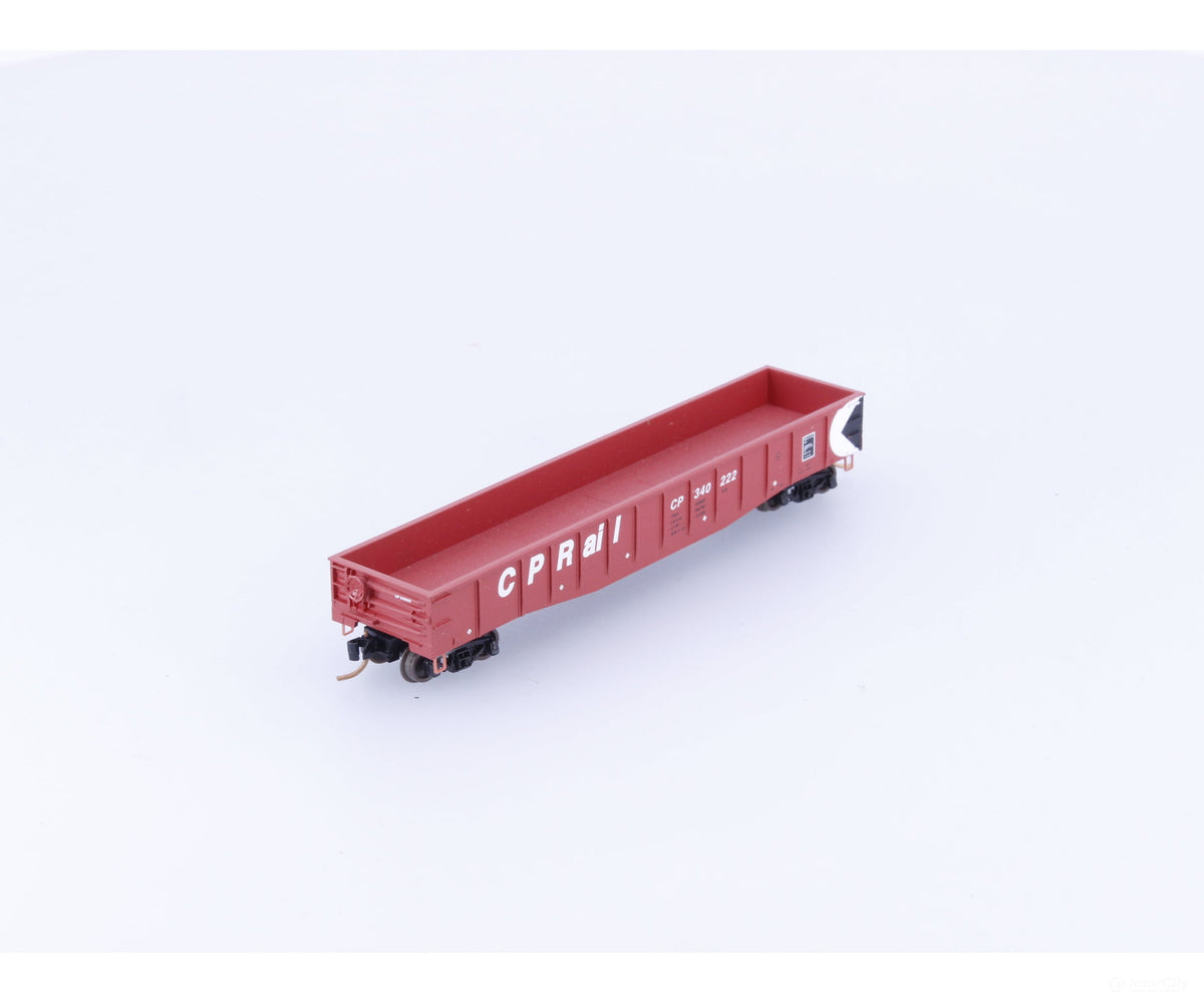 Micro Trains 105110 N 50’ Steel Side Fixed End Gondola Canadian Pacific (CP) 340222 (#3) - Freight Cars