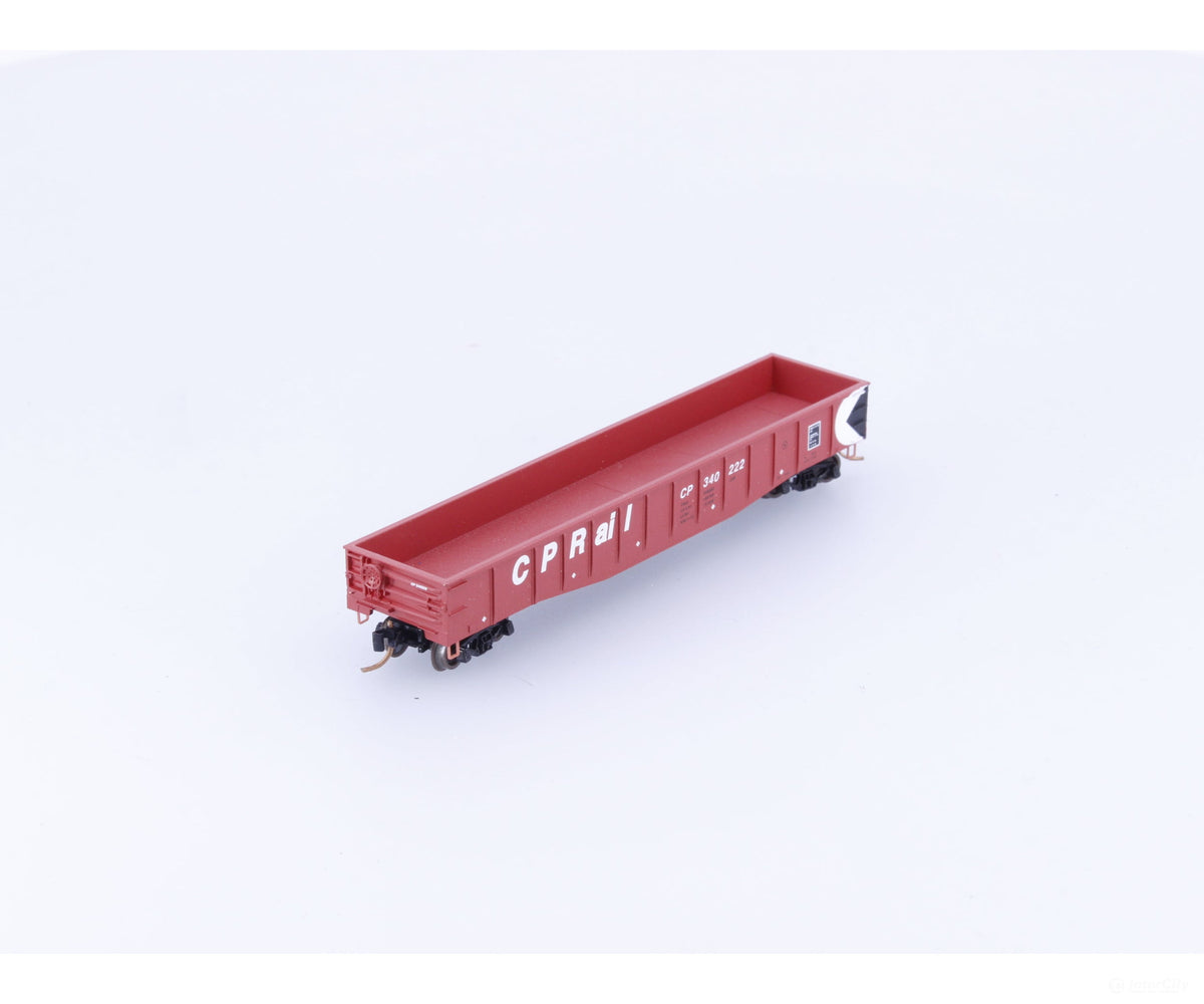 Micro Trains 105110 N 50’ Steel Side Fixed End Gondola Canadian Pacific (CP) 340222 (#5) - Freight Cars