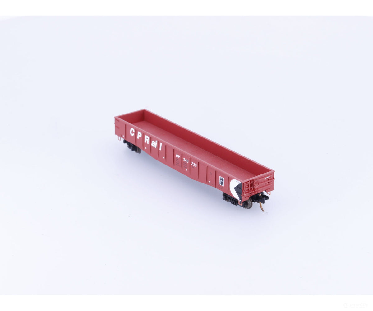 Micro Trains 105110 N 50’ Steel Side Fixed End Gondola Canadian Pacific (CP) 340222 (#5) - Freight Cars