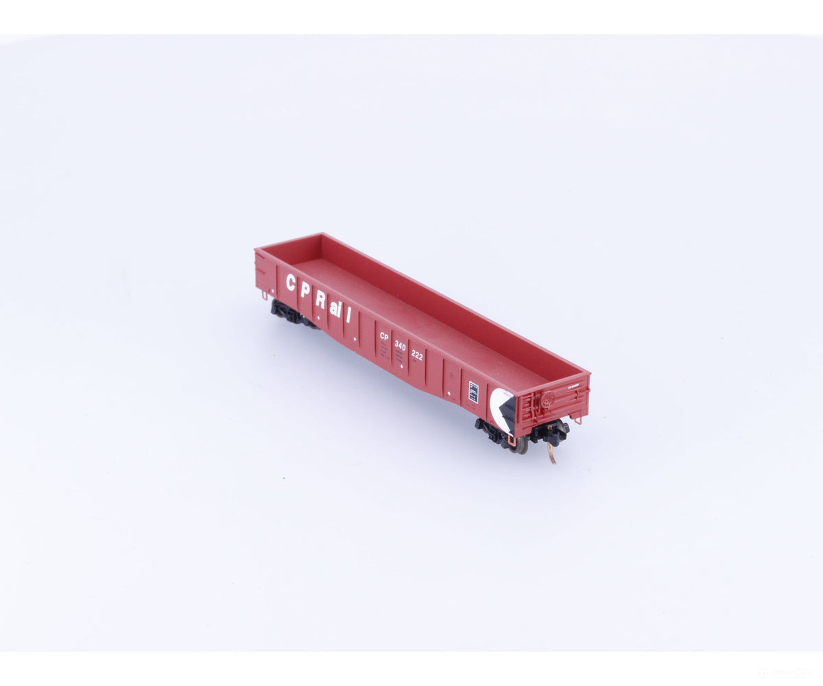 Micro Trains 105110 N 50’ Steel Side Fixed End Gondola Canadian Pacific (CP) 340222 - Freight Cars