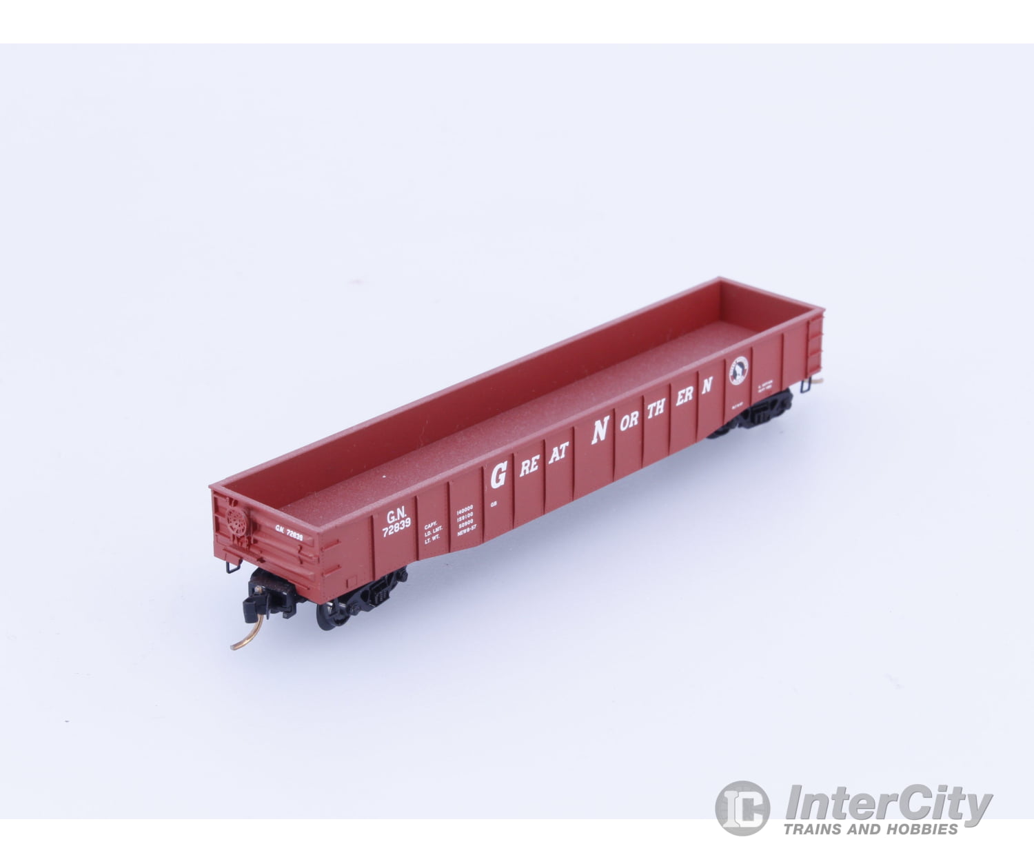 Micro Trains 105540 N 50’ 15 Panel Steel Side Fixed End Gondola Great Northern (GN) 72839 Freight Cars