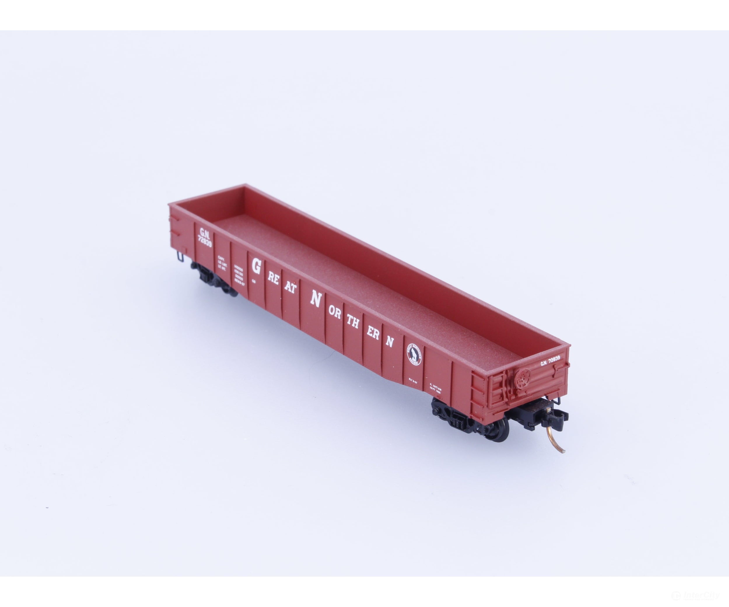 Micro Trains 105540 N 50’ 15 Panel Steel Side Fixed End Gondola Great Northern (GN) 72839 Freight Cars