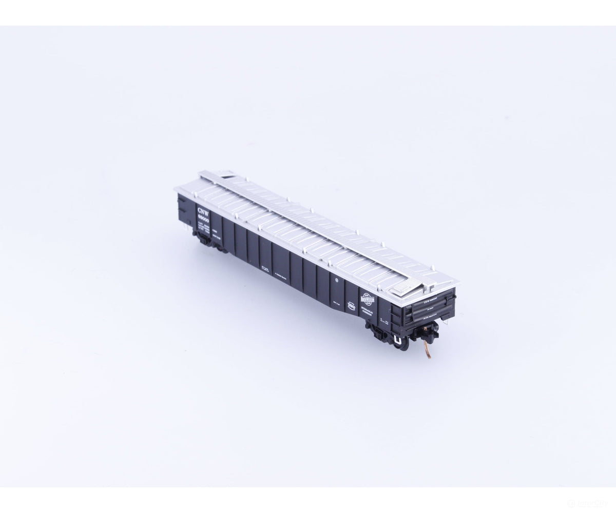 Micro Trains 106230 N 50’ Fixed End Gondola w/ Low Cover Chicago and North Western (CNW) 89000 - Freight Cars