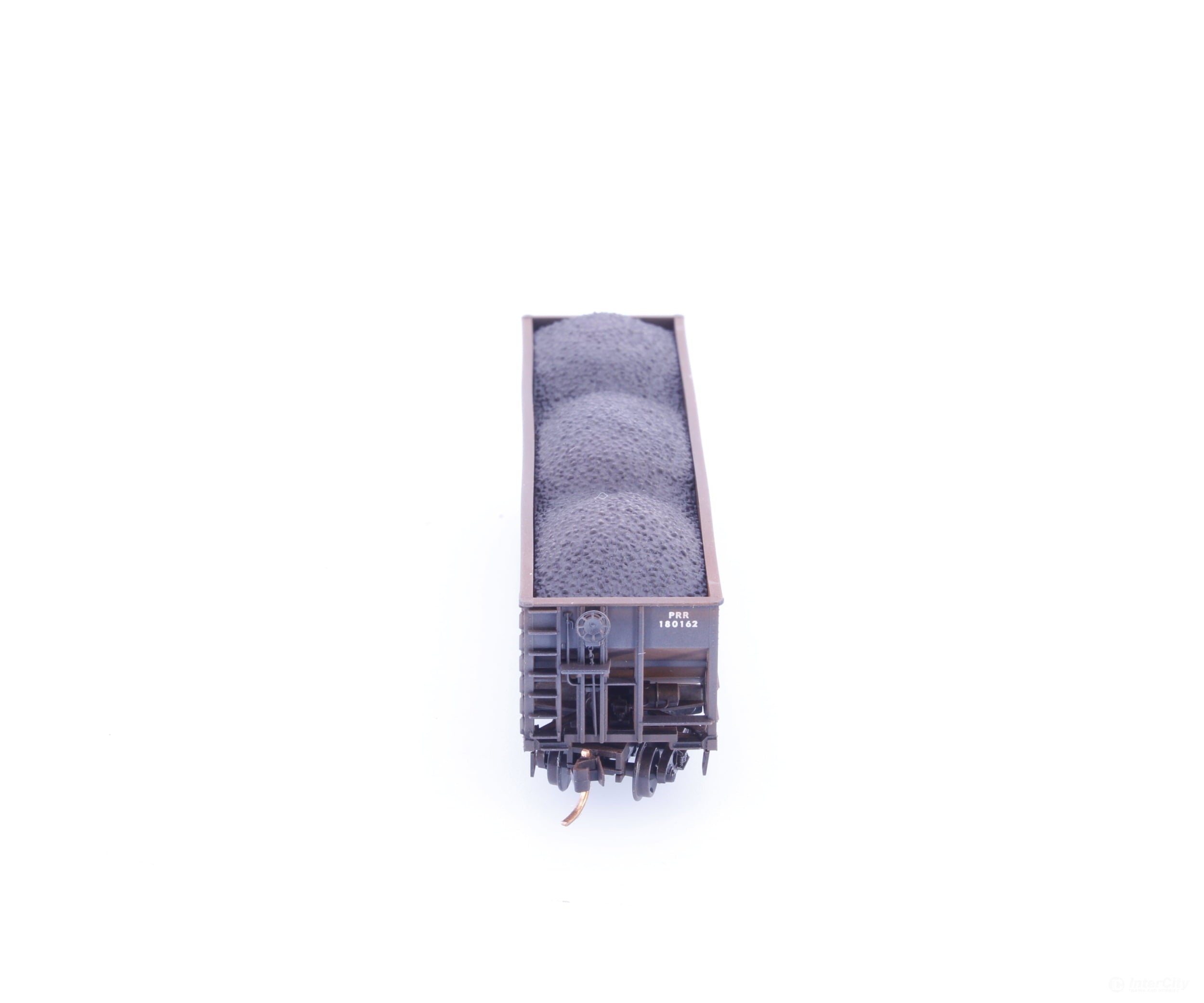 Micro Trains 10844040 N 100 Ton 3 Bay Open Hopper with Load Factory Weathered Pennsylvania Railroad (PRR) 180162