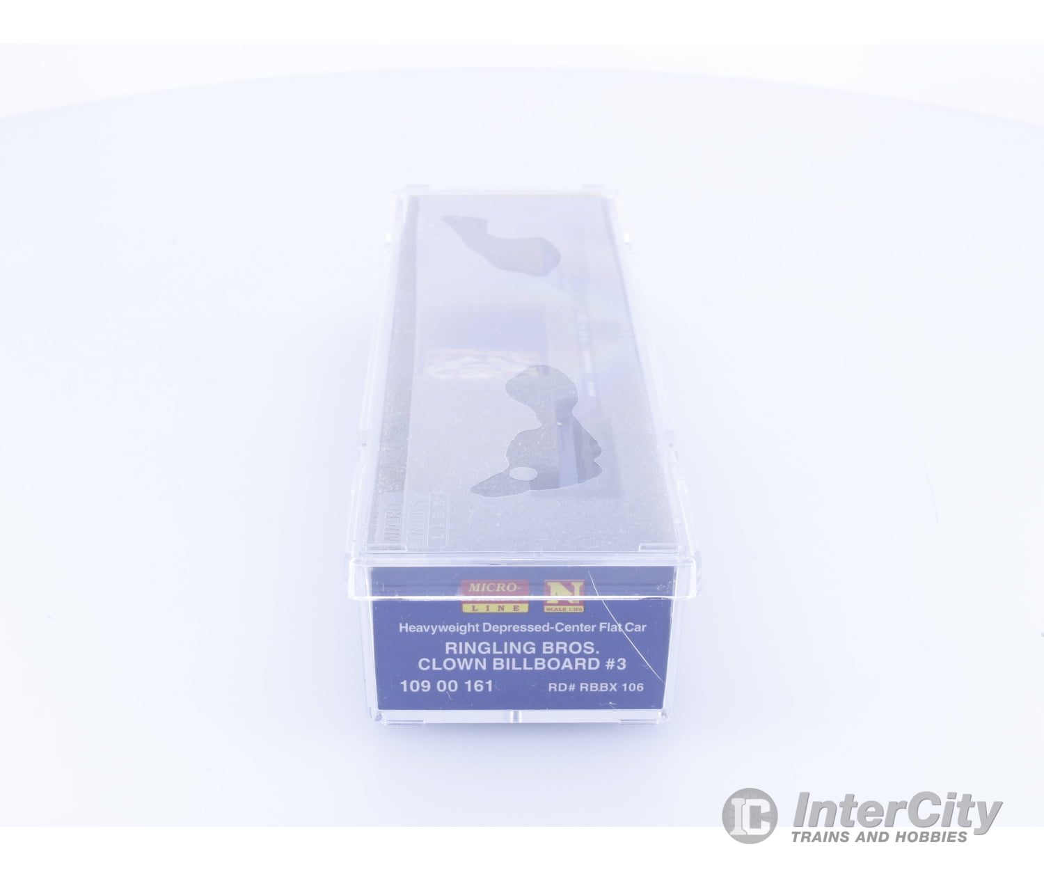 Micro Trains 10900161 N Heavyweight Depressed Center Flatcar Ringling Bros. and Barnum & Bailey (RBBX) 106 Freight Cars