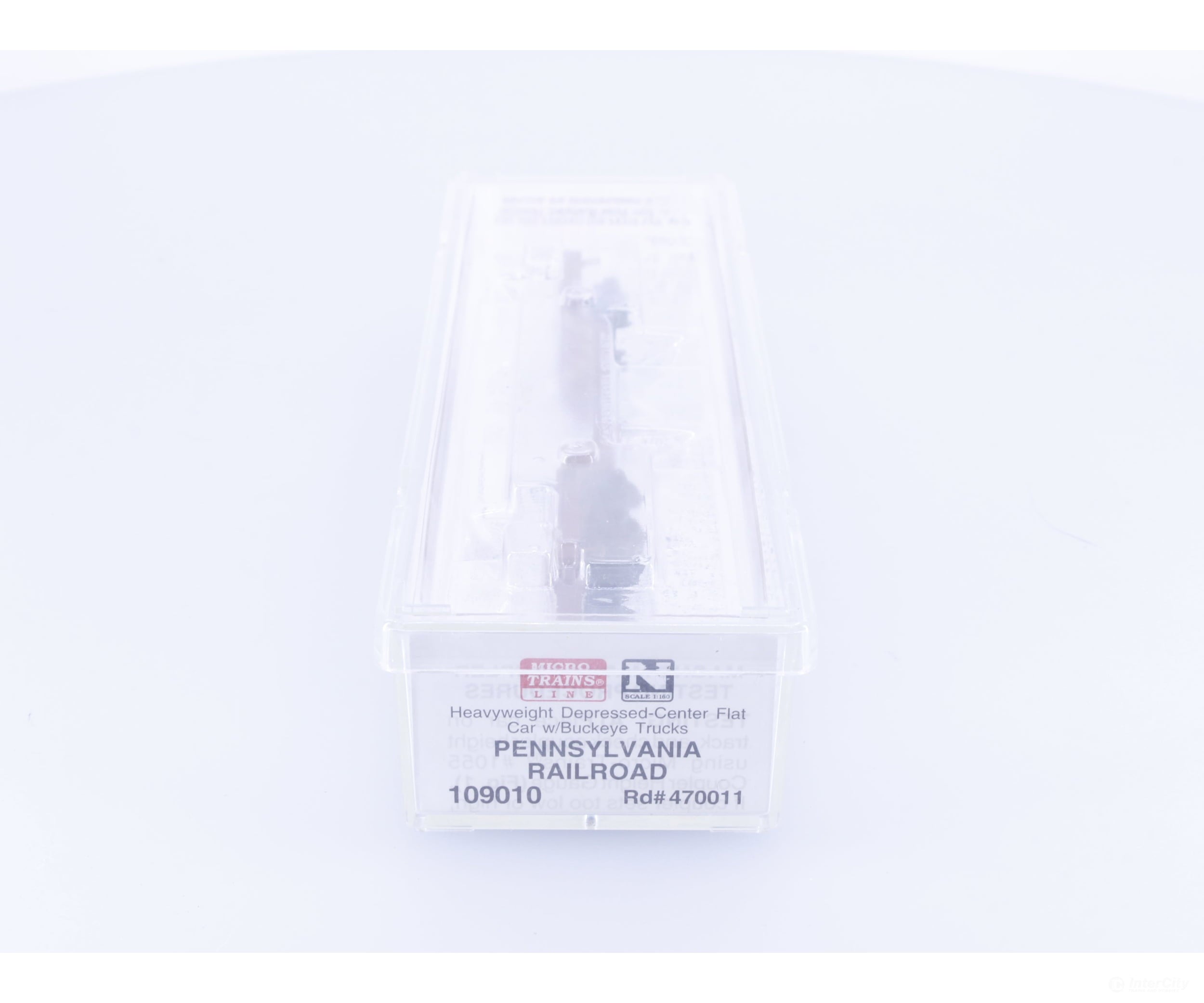 Micro Trains 109010 N Heavyweight Depressed Center Flatcar with Buckeye Trucks Pennsylvania Railroad (PRR) 470011