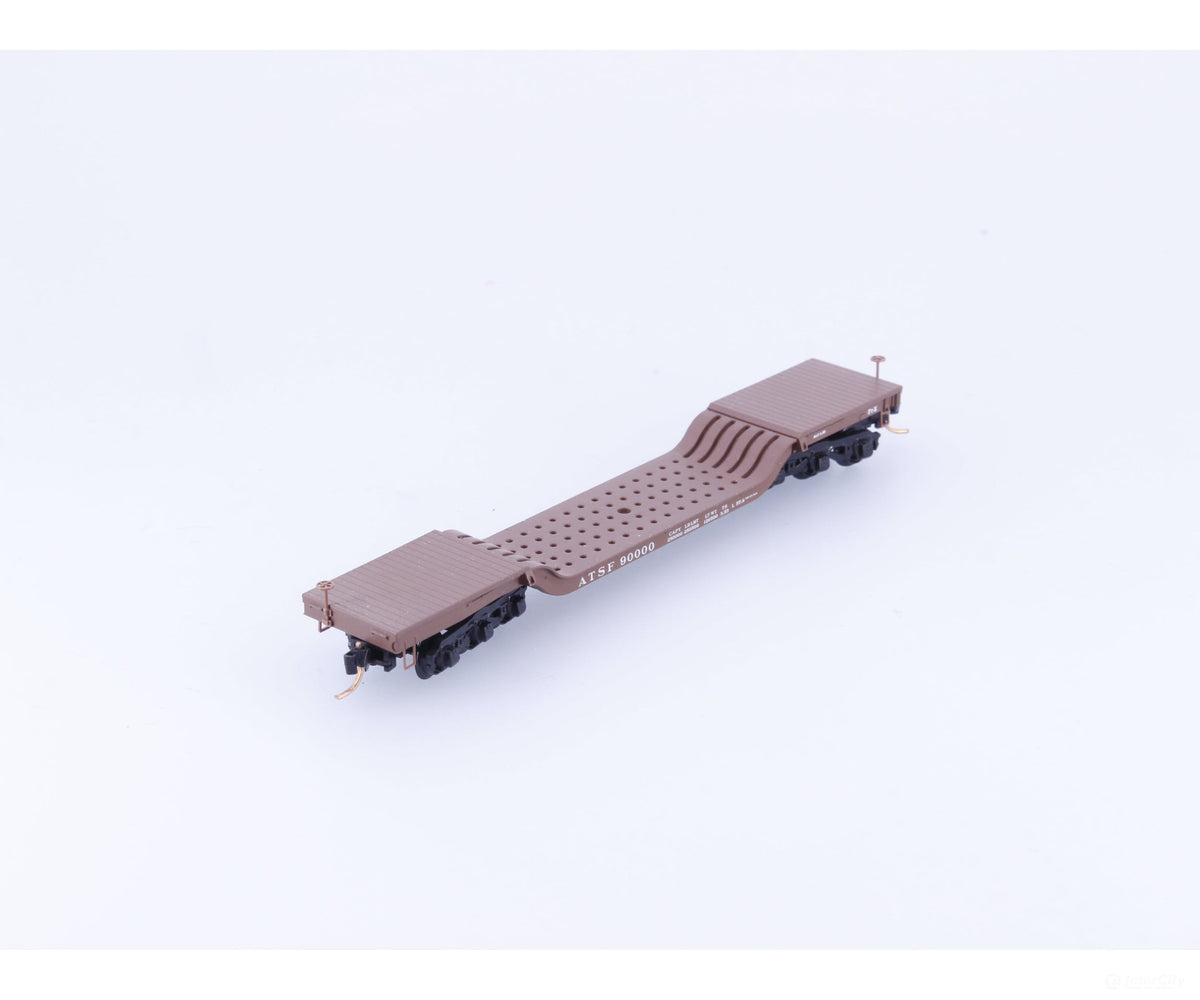Micro Trains 109040 N Heavy Duty Depressed Center Flat Car #1 Atchison Topeka and Santa Fe (ATSF) 90000 - Freight Cars