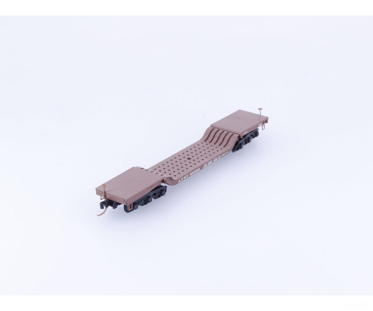 Micro Trains 109040 N Heavy Duty Depressed Center Flat Car #12 Atchison Topeka and Santa Fe (ATSF) 90000 - Freight Cars