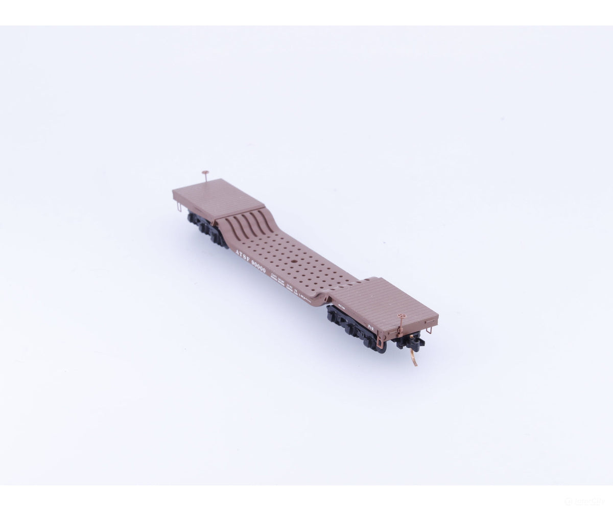Micro Trains 109040 N Heavy Duty Depressed Center Flat Car #12 Atchison Topeka and Santa Fe (ATSF) 90000 - Freight Cars