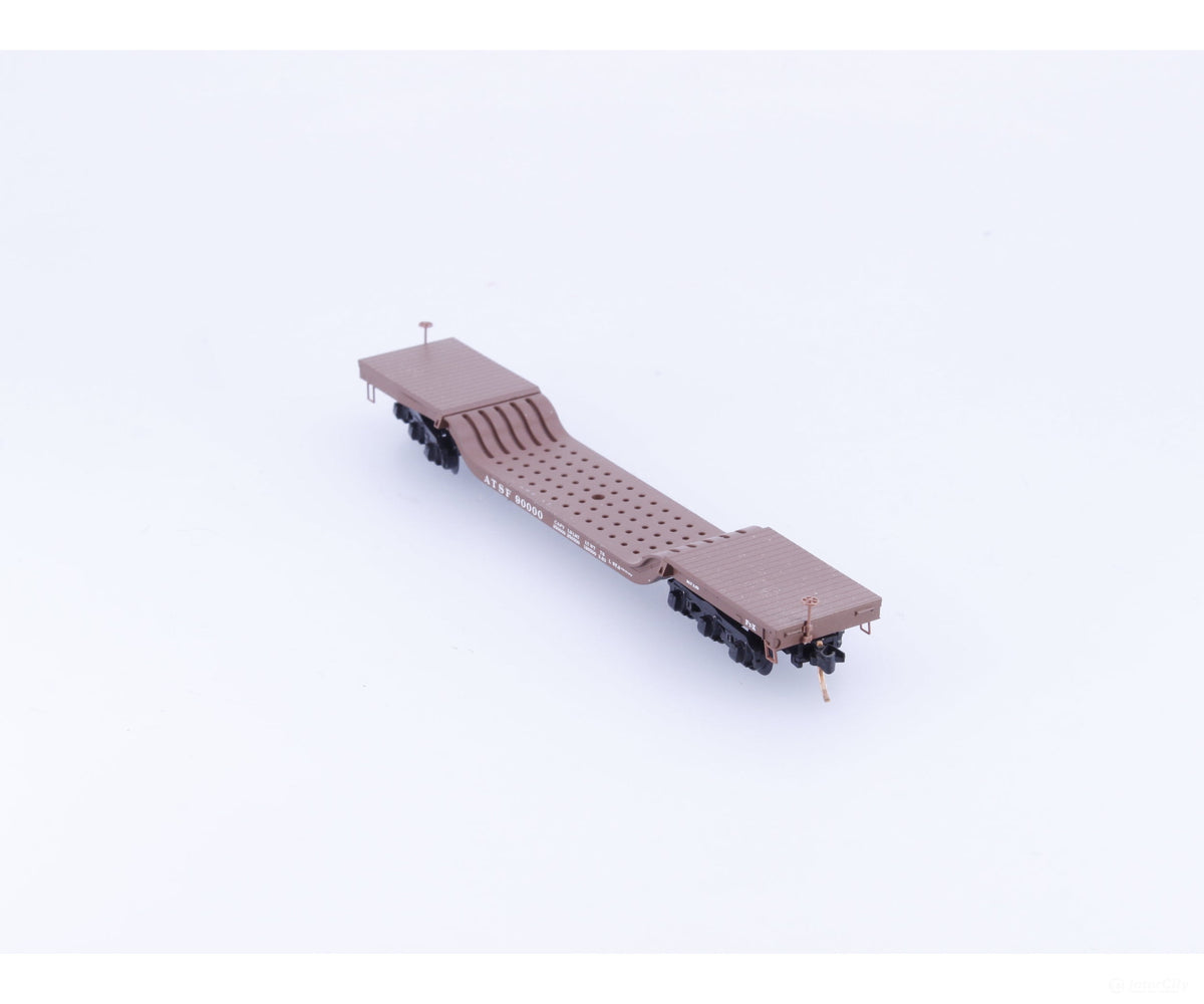 Micro Trains 109040 N Heavy Duty Depressed Center Flat Car #14 Atchison Topeka and Santa Fe (ATSF) 90000 - Freight Cars
