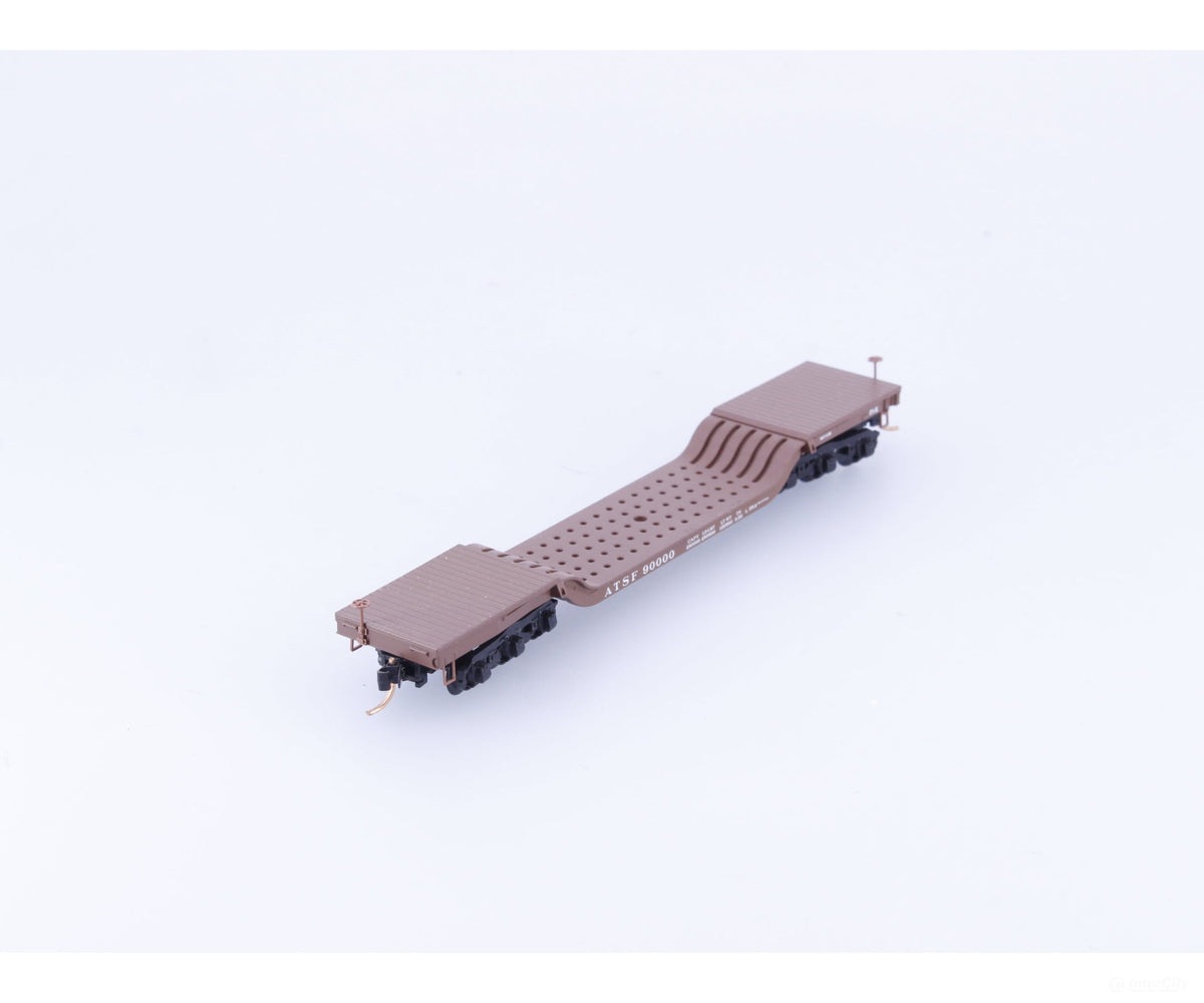 Micro Trains 109040 N Heavy Duty Depressed Center Flat Car #16 Atchison Topeka and Santa Fe (ATSF) 90000 - Freight Cars