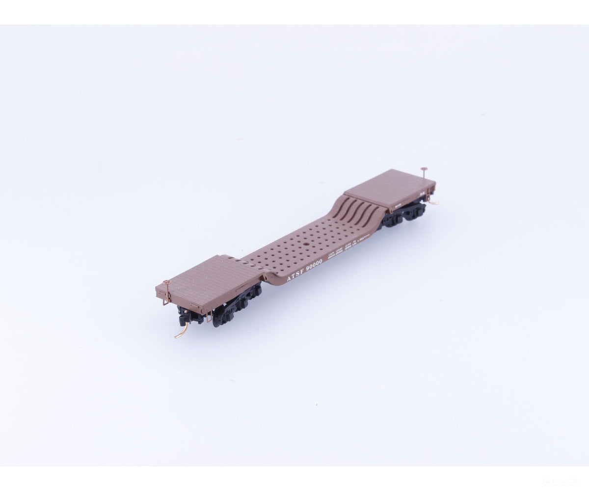 Micro Trains 109040 N Heavy Duty Depressed Center Flat Car #2 Atchison Topeka and Santa Fe (ATSF) 90000 - Freight Cars