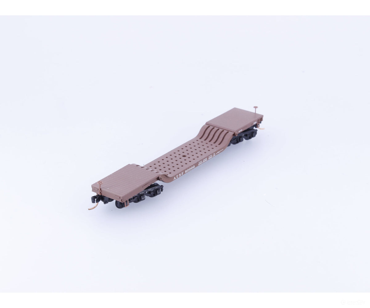 Micro Trains 109040 N Heavy Duty Depressed Center Flat Car #3 Atchison Topeka and Santa Fe (ATSF) 90000 - Freight Cars