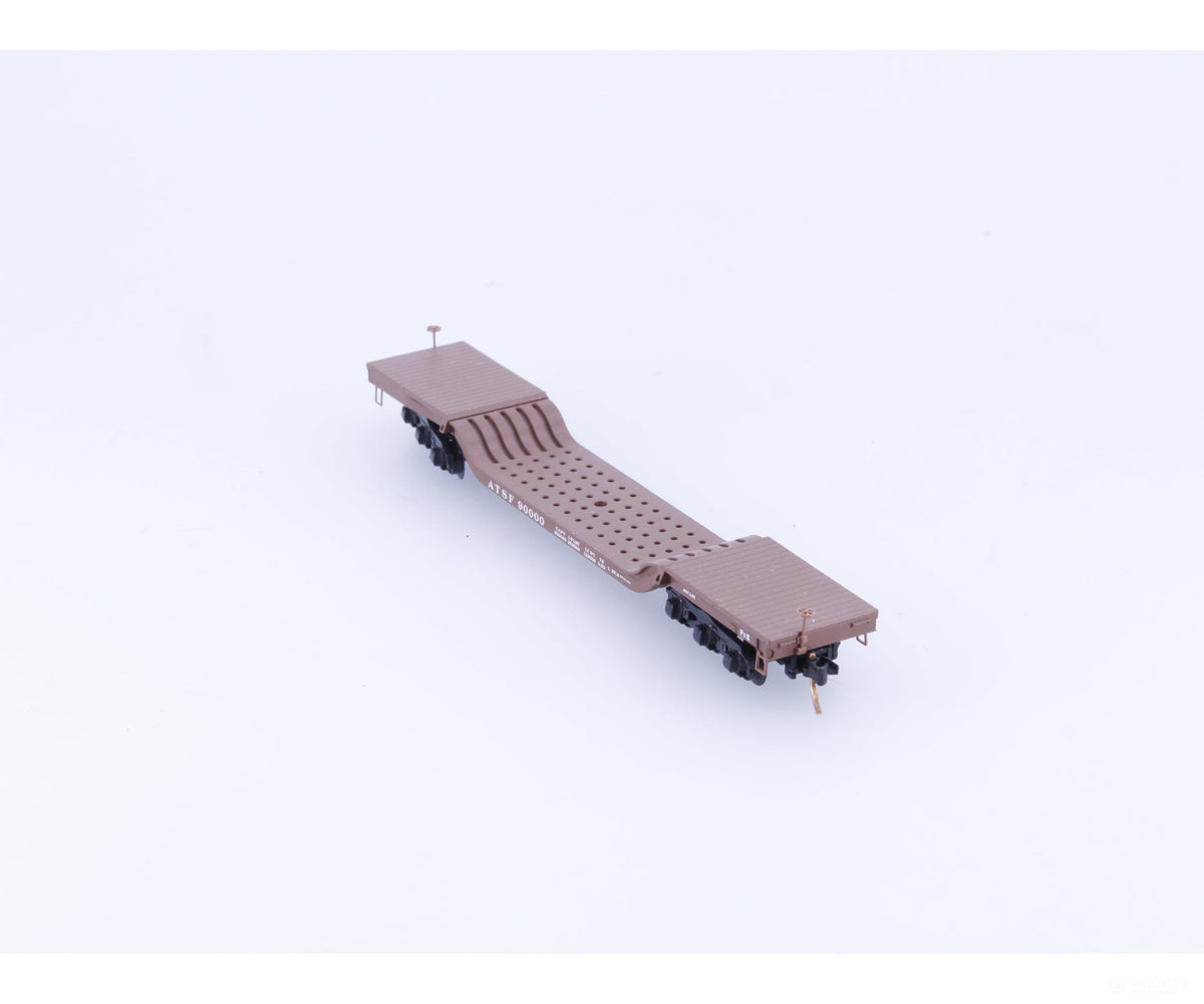 Micro Trains 109040 N Heavy Duty Depressed Center Flat Car #3 Atchison Topeka and Santa Fe (ATSF) 90000 - Freight Cars