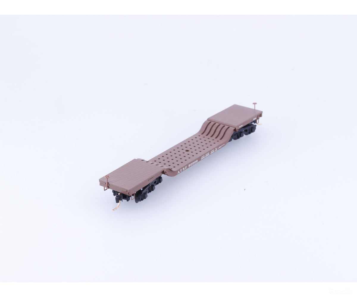 Micro Trains 109040 N Heavy Duty Depressed Center Flat Car #4 Atchison Topeka and Santa Fe (ATSF) 90000 - Freight Cars