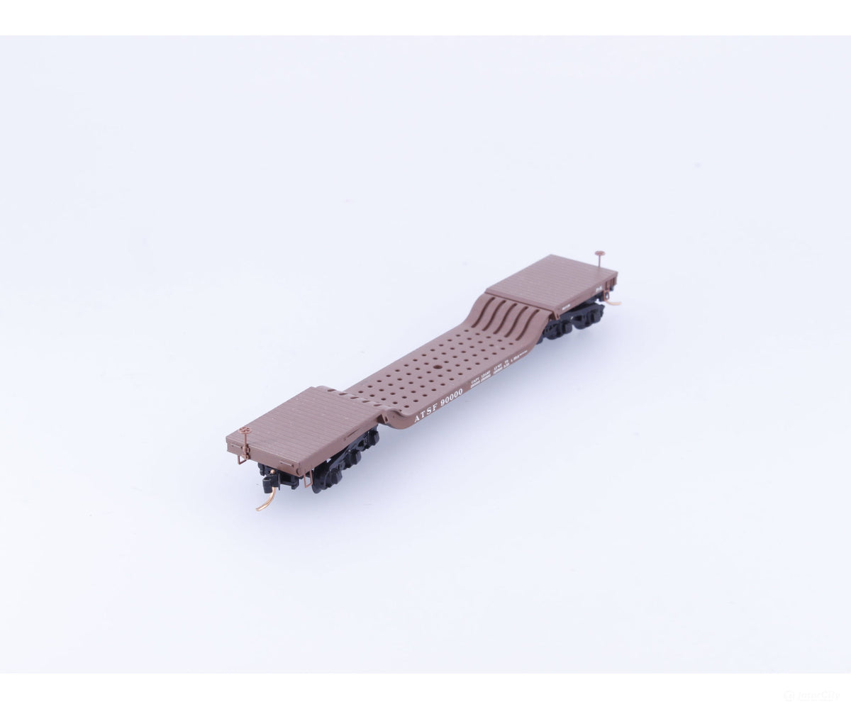 Micro Trains 109040 N Heavy Duty Depressed Center Flat Car #5 Atchison Topeka and Santa Fe (ATSF) 90000 - Freight Cars
