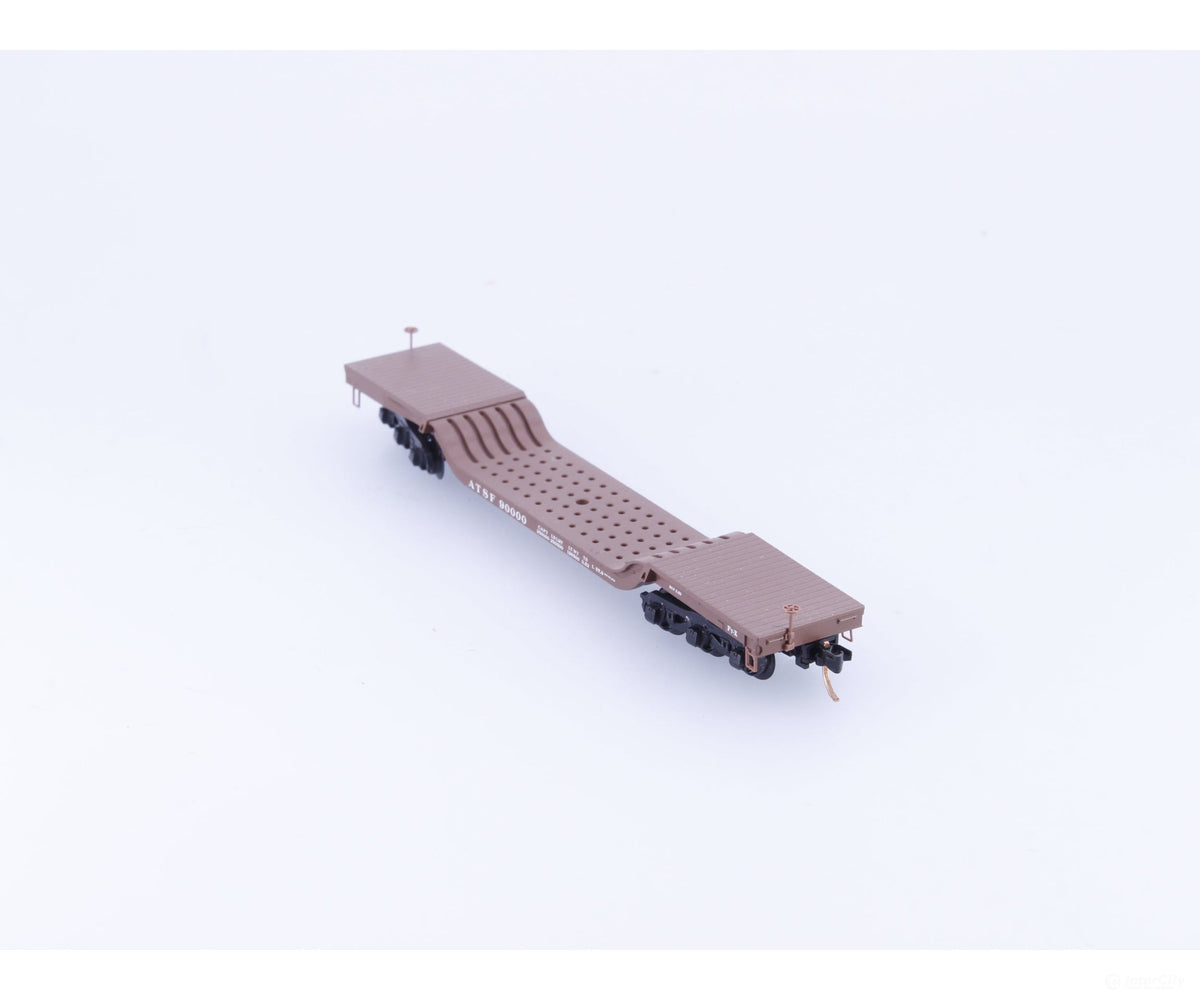 Micro Trains 109040 N Heavy Duty Depressed Center Flat Car #5 Atchison Topeka and Santa Fe (ATSF) 90000 - Freight Cars
