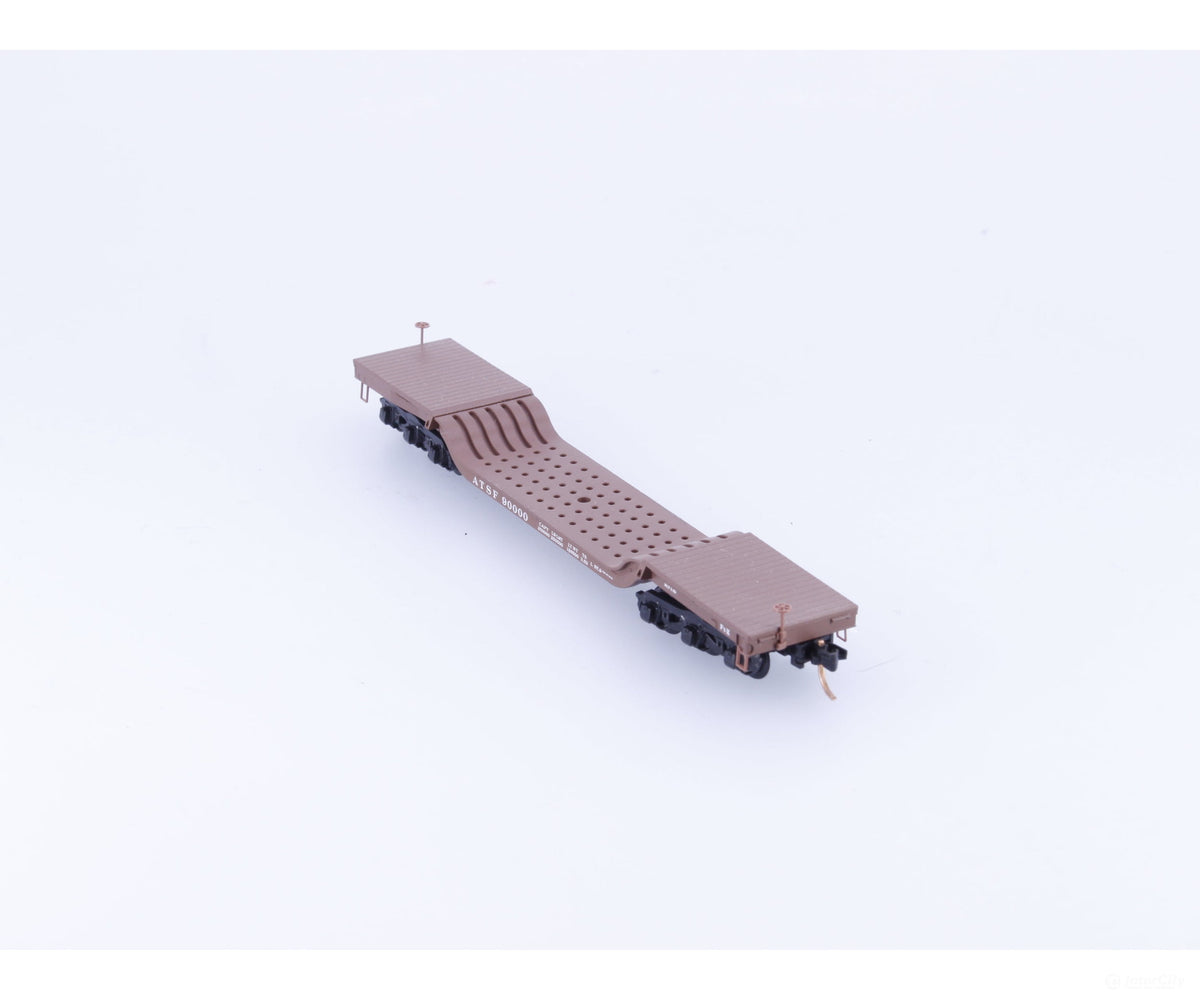 Micro Trains 109040 N Heavy Duty Depressed Center Flat Car #6 Atchison Topeka and Santa Fe (ATSF) 90000 - Freight Cars