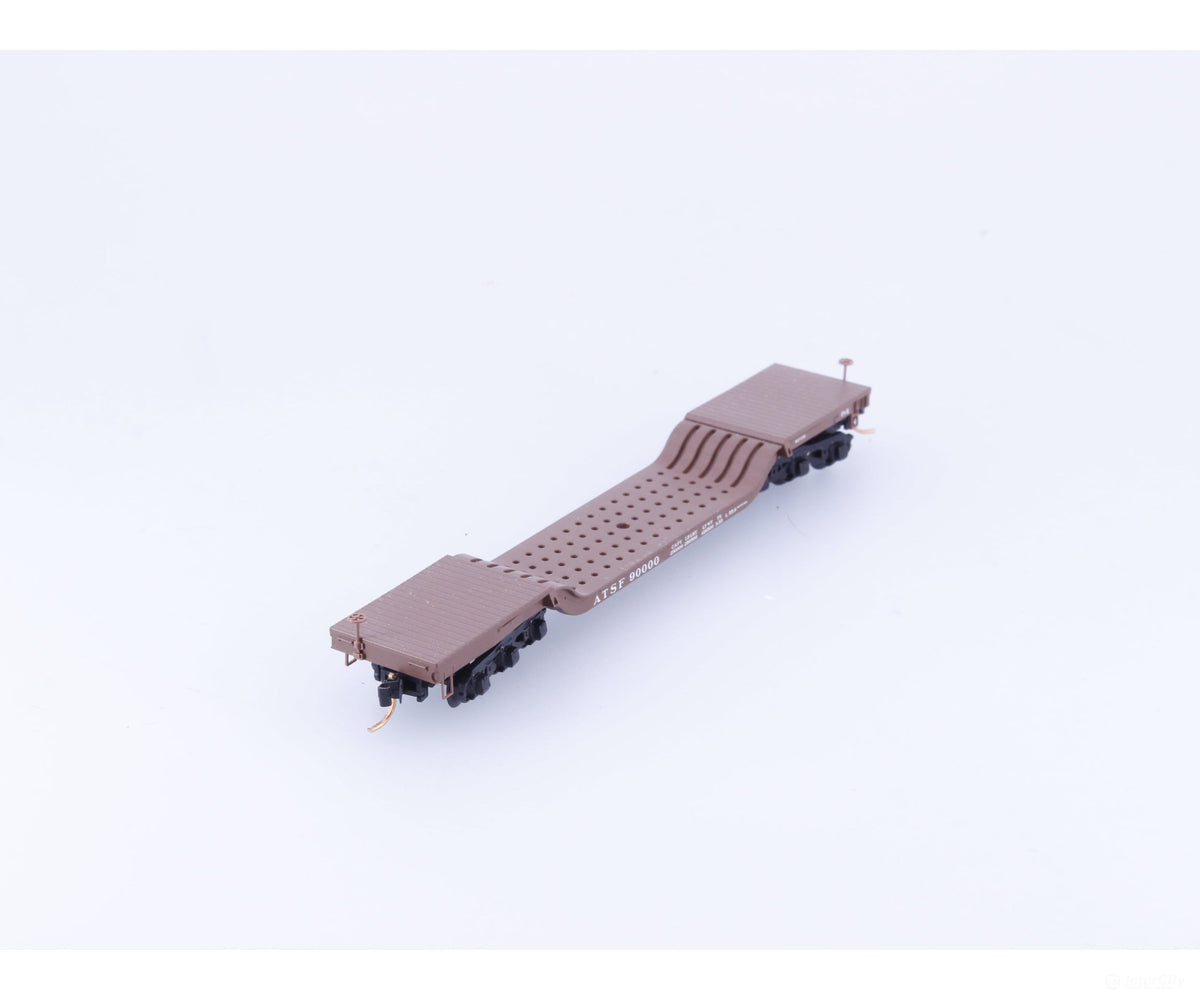 Micro Trains 109040 N Heavy Duty Depressed Center Flat Car #7 Atchison Topeka and Santa Fe (ATSF) 90000 - Freight Cars