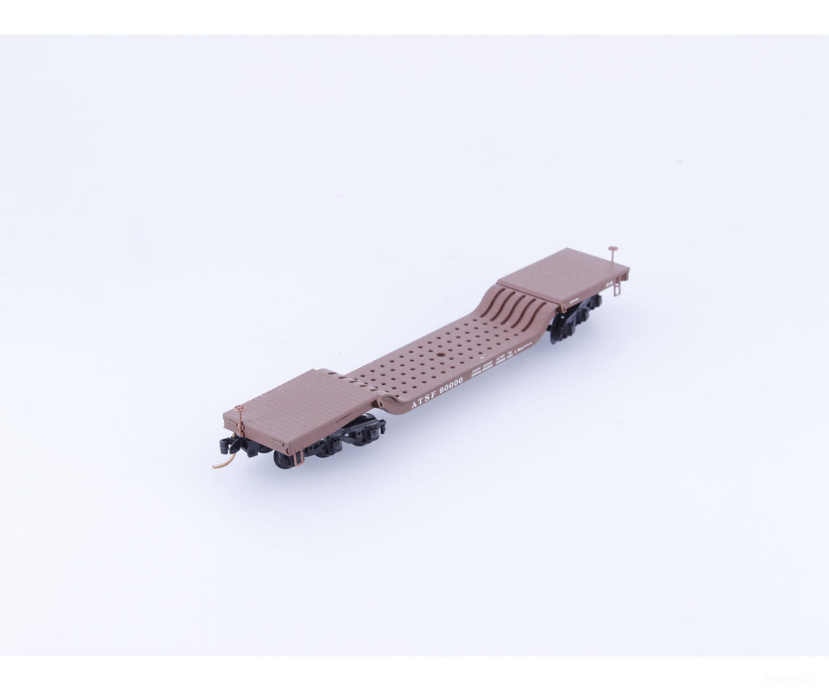 Micro Trains 109040 N Heavy Duty Depressed Center Flat Car #8 Atchison Topeka and Santa Fe (ATSF) 90000 - Freight Cars
