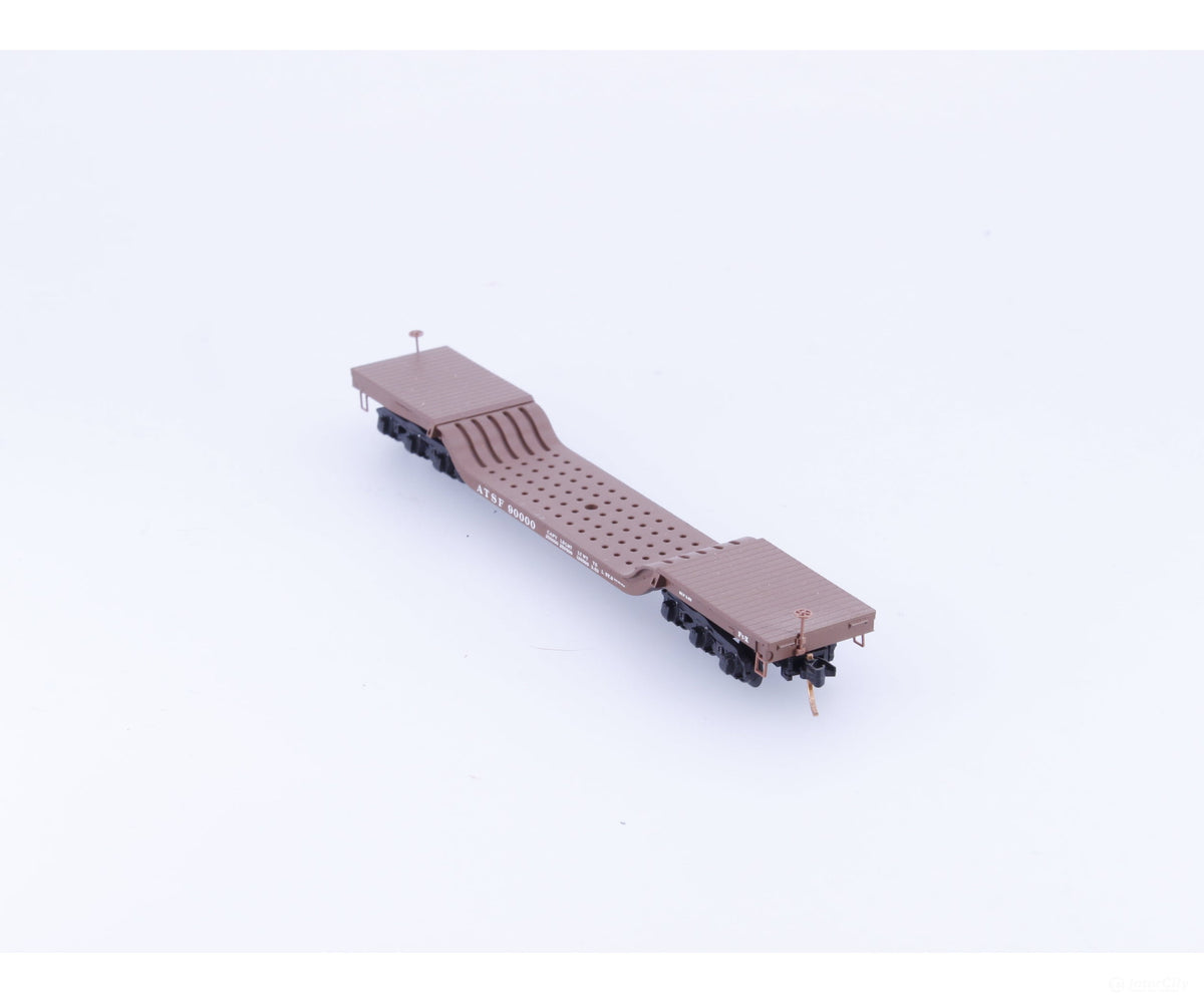 Micro Trains 109040 N Heavy Duty Depressed Center Flat Car #9 Atchison Topeka and Santa Fe (ATSF) 90000 - Freight Cars