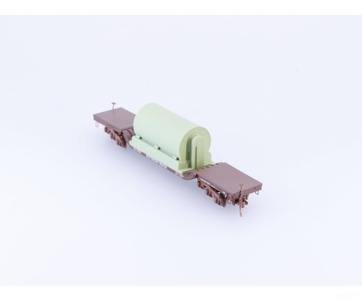 Micro Trains 109230 N Heavyweight Depressed Center Flatcar with Load #2 Southern Railway (SOU) 50003 - Freight Cars