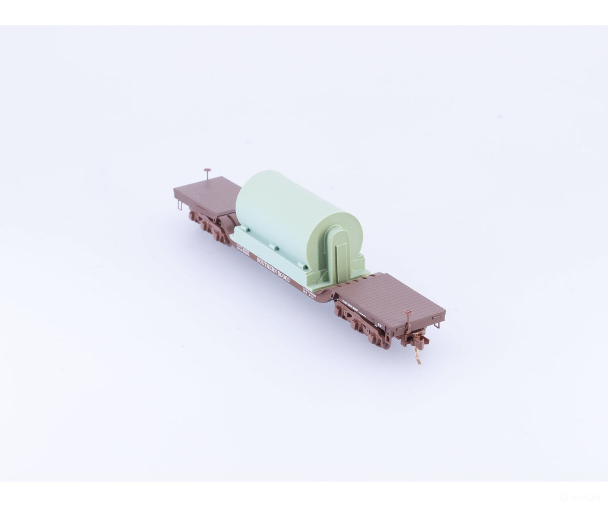 Micro Trains 109230 N Heavyweight Depressed Center Flatcar with Load #4 Southern Railway (SOU) 50003 - Freight Cars