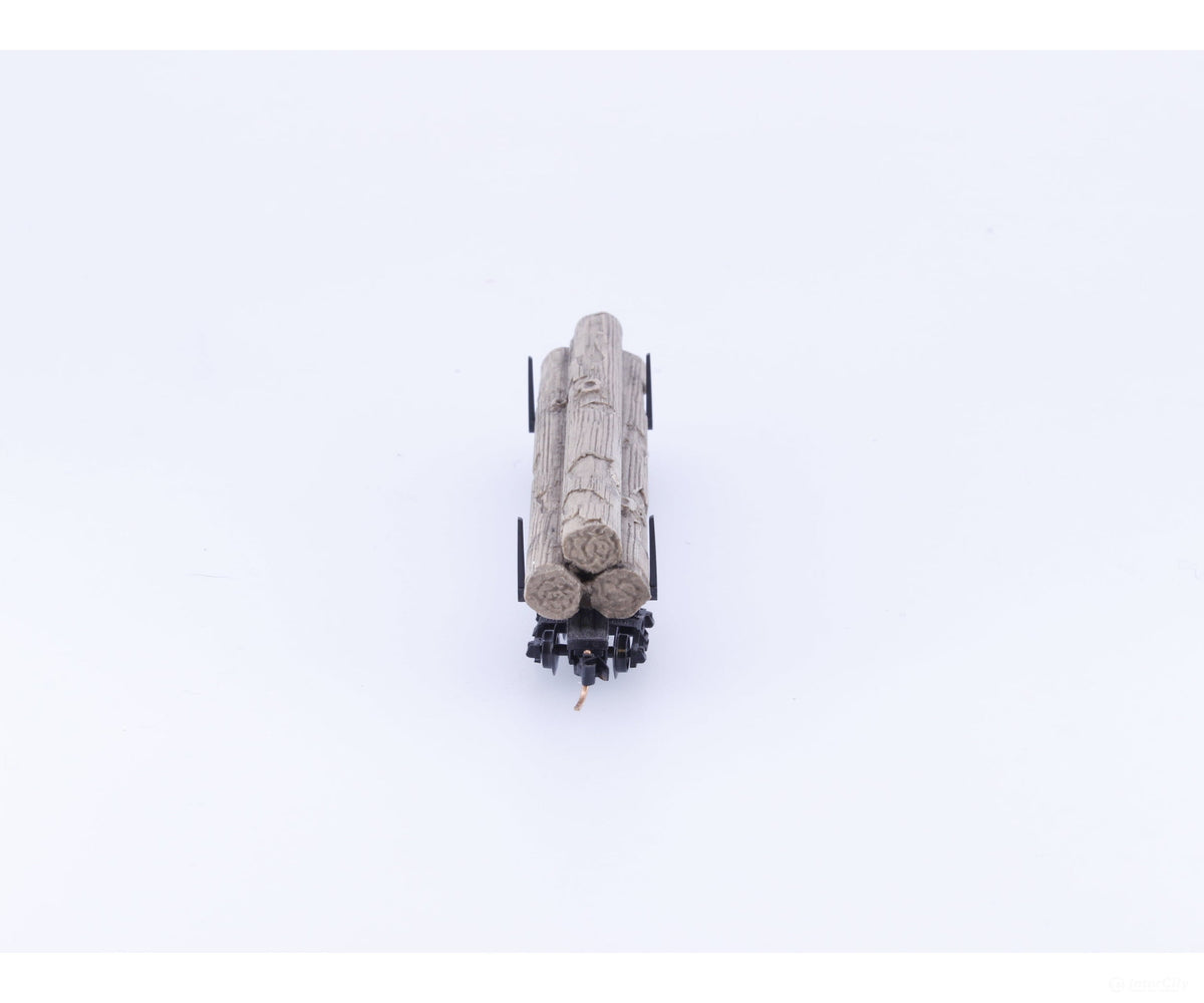 Micro Trains 11400050 N 40’ Skeleton Log Car w/ Log Load #1 Unlettered 114 00 050 - Freight Cars