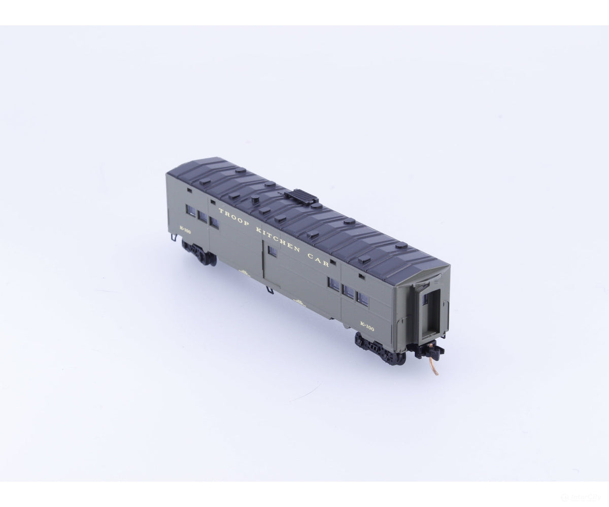 Micro Trains 118010 N 50’ Troop Kitchen Car US Office of Defence #2 K-100 - Freight Cars