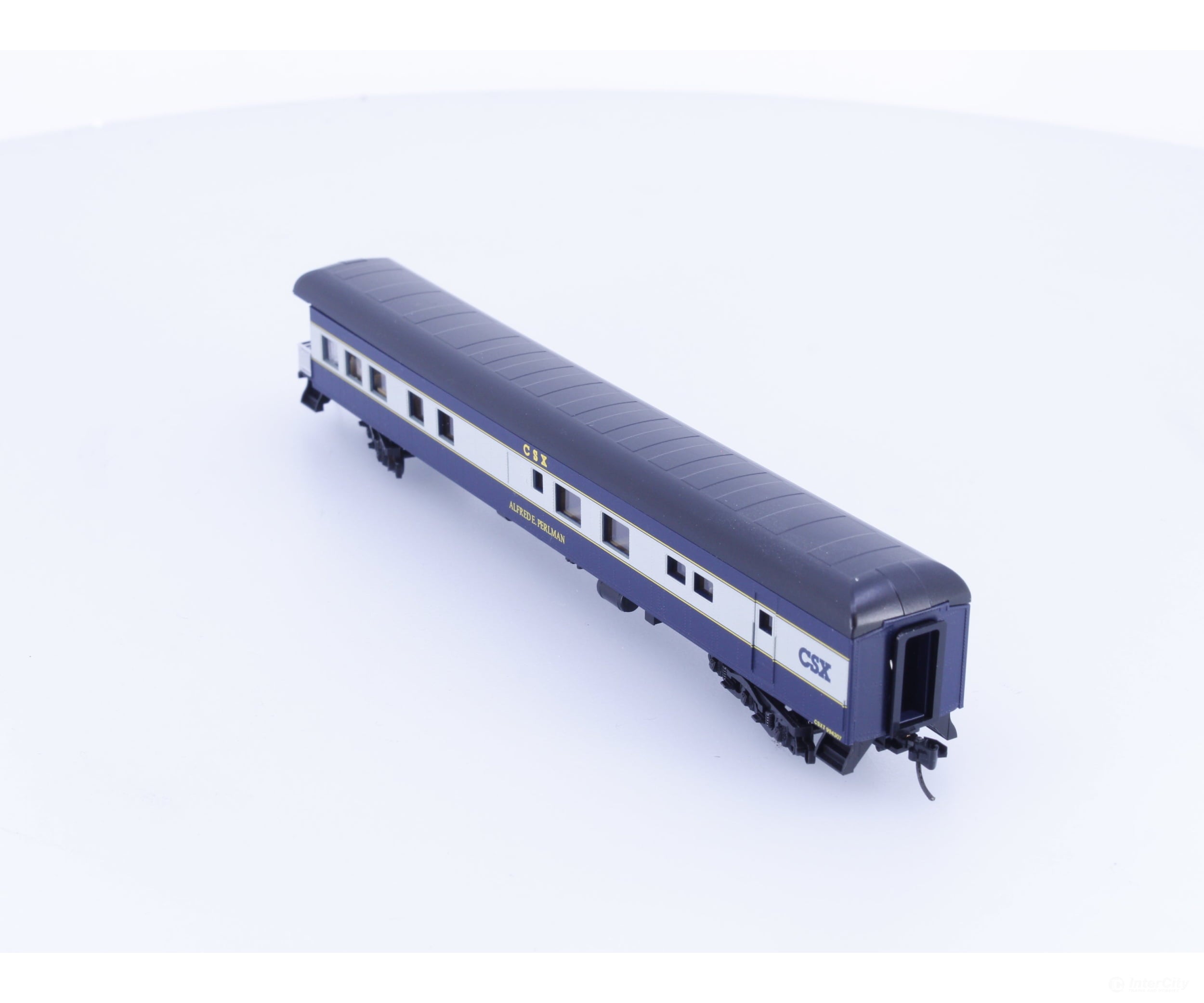 Micro Trains 14400850 N Heavyweight Modernized Business Car with Balloon Roof Alfred E Perlman CSX (CSX) 994307