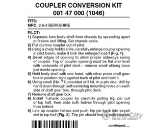 Micro Trains 147000 Locomotive Coupler Conversion Kits - Mrc 2-8-4 Berkshire Couplers & Trucks