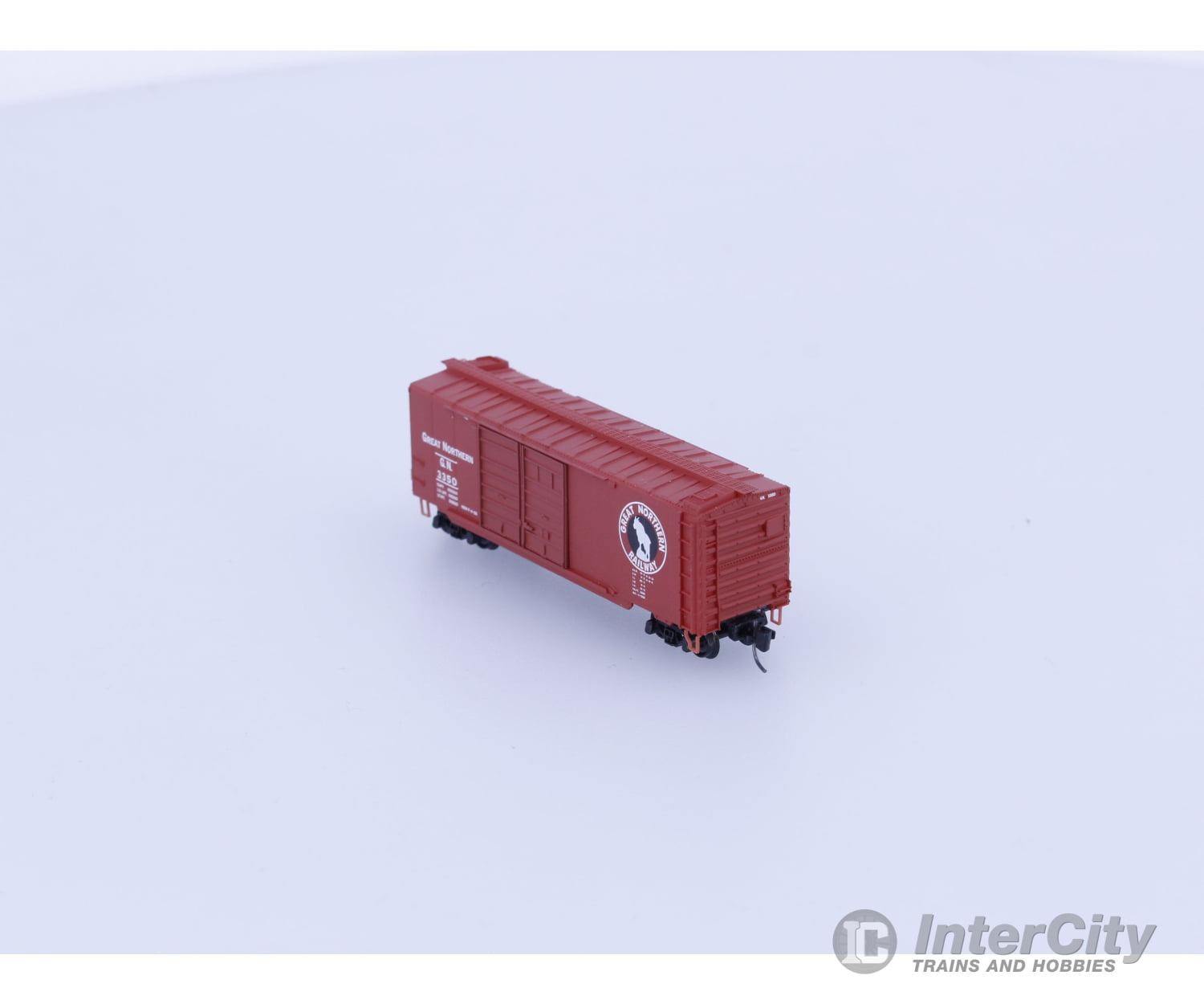Micro Trains 14802-2 Z 40’ Standard Box Car Double Doors Great Northern (GN) 3350 Freight Cars