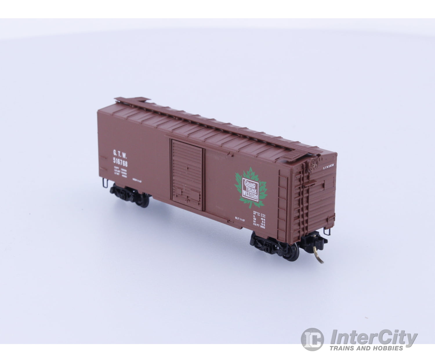 Micro Trains 20010 N Boxcar 40’ PS-1 Grand Trunk Western Railroad (GTW) 516768 Freight Cars