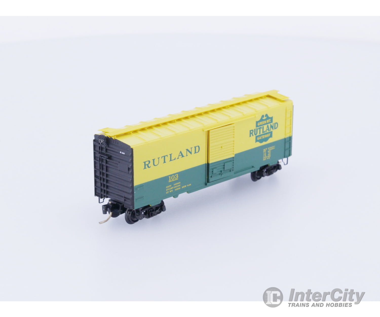 Micro Trains 20146 N Boxcar 40’ PS-1 Rutland RUT Rutland Line (RL) 103 (#1) Freight Cars