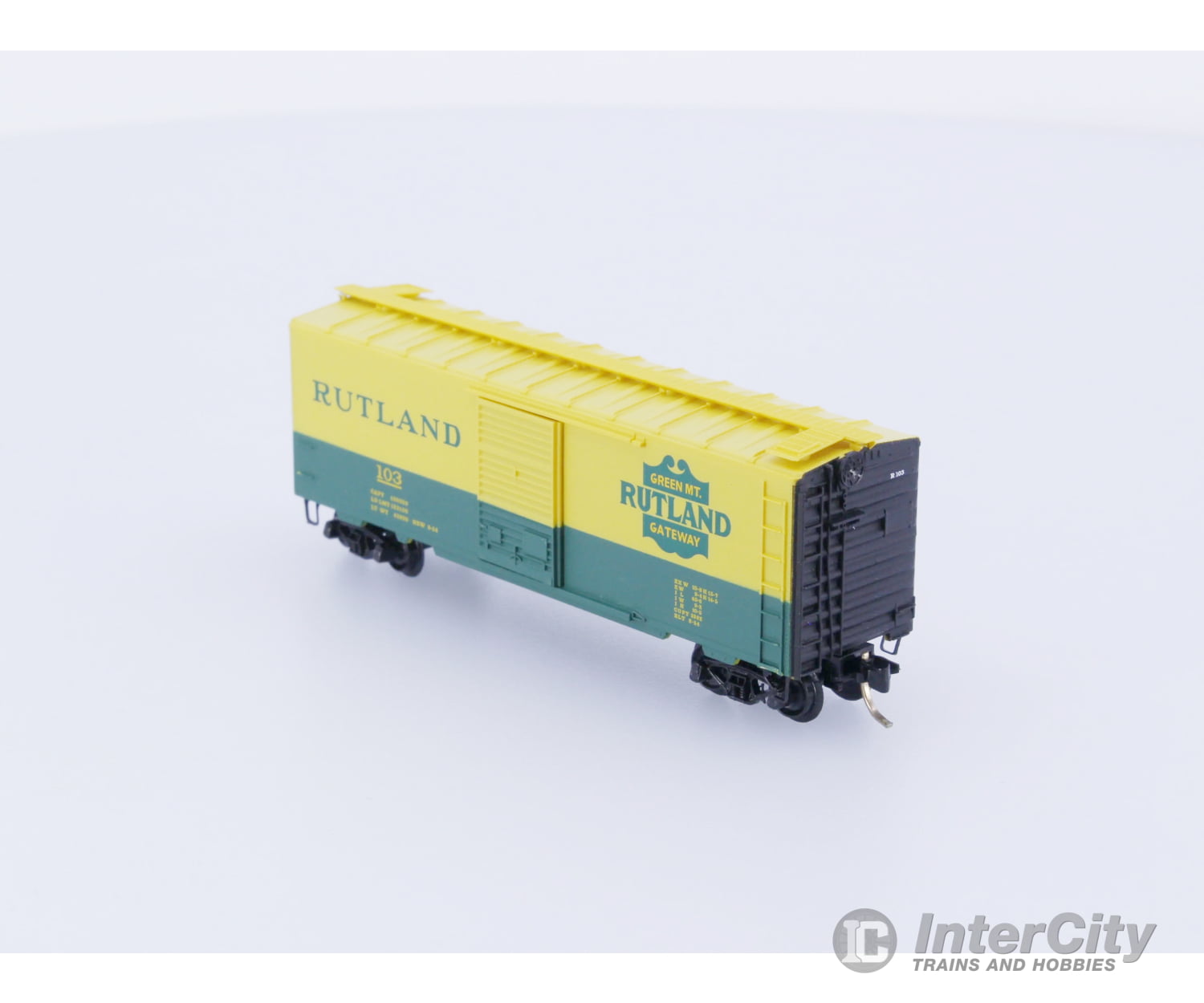 Micro Trains 20146 N Boxcar 40’ PS-1 Rutland RUT Rutland Line (RL) 103 (#1) Freight Cars