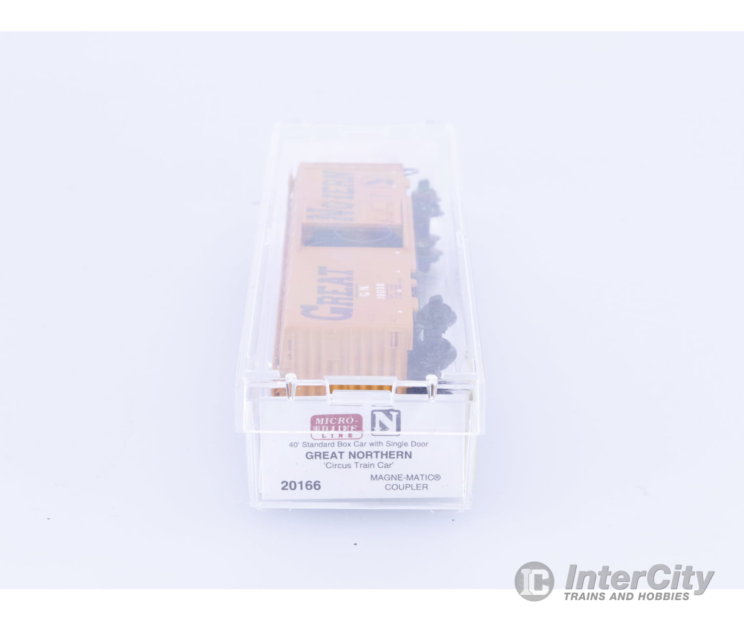 Micro Trains 20166 N 40’ Single Door Boxcar Circus Train Car Great Northern (GN) 19038 Freight Cars