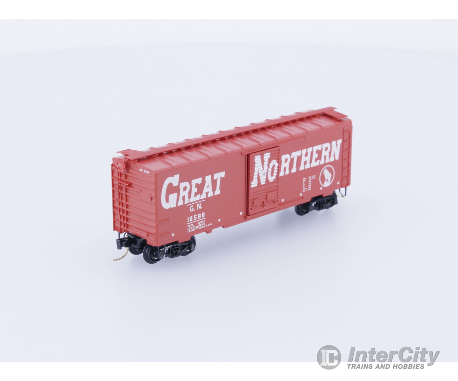 Micro Trains 20176 N Boxcar 40’ PS-1 Great Northern (GN) 18588 (#1) Freight Cars