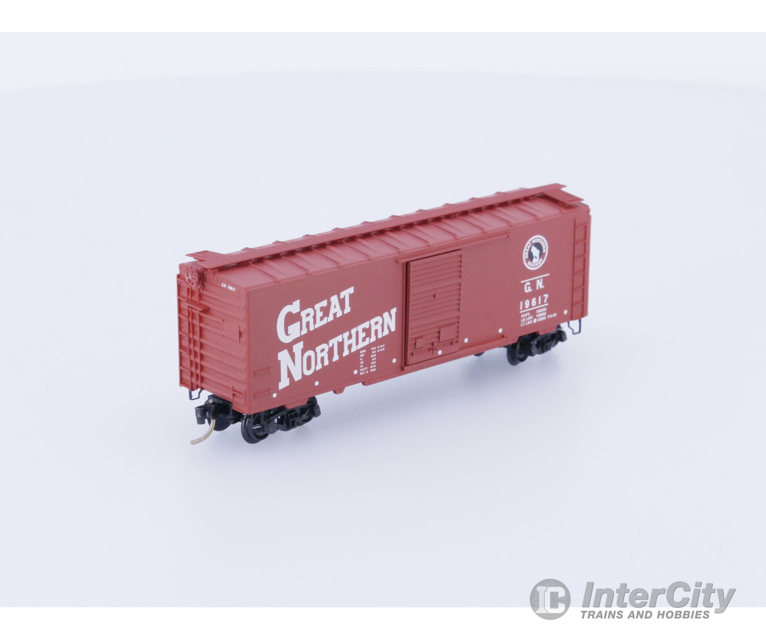 Micro Trains 20186 N Boxcar 40’ PS-1 Great Northern (GN) 19617 (#1) Freight Cars