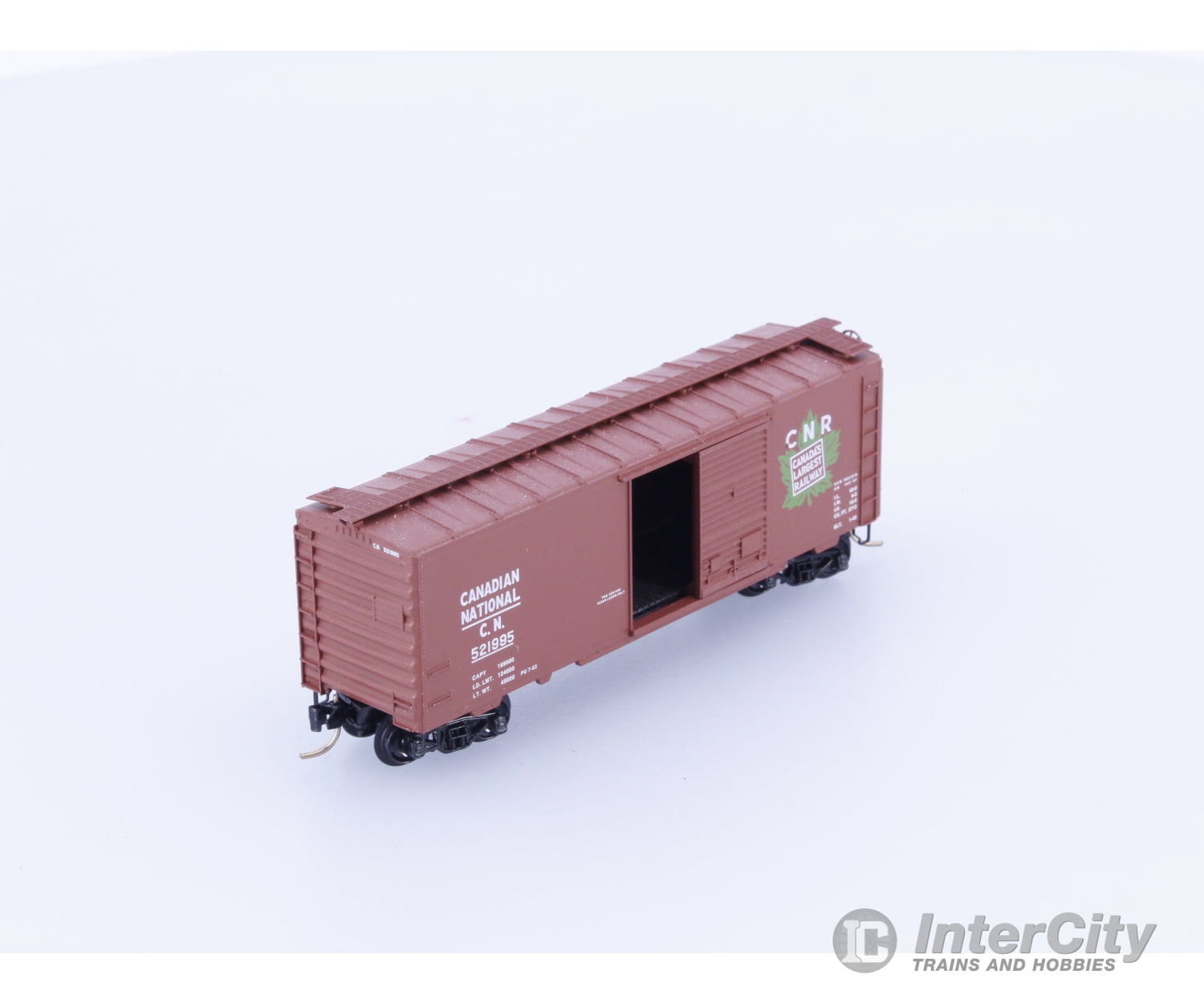 Micro Trains 20206 N 40’ Standard Box Car Single Door Canadian National (CN) 521995 Freight Cars