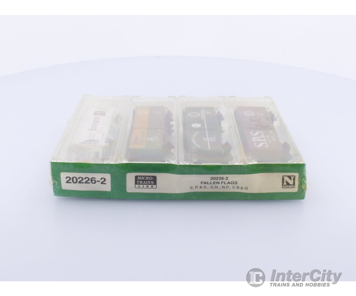 Micro Trains 20226-2 N Mixed Freight Consist North America Transition Era Various Fallen Flags 4-Pack Freight Cars