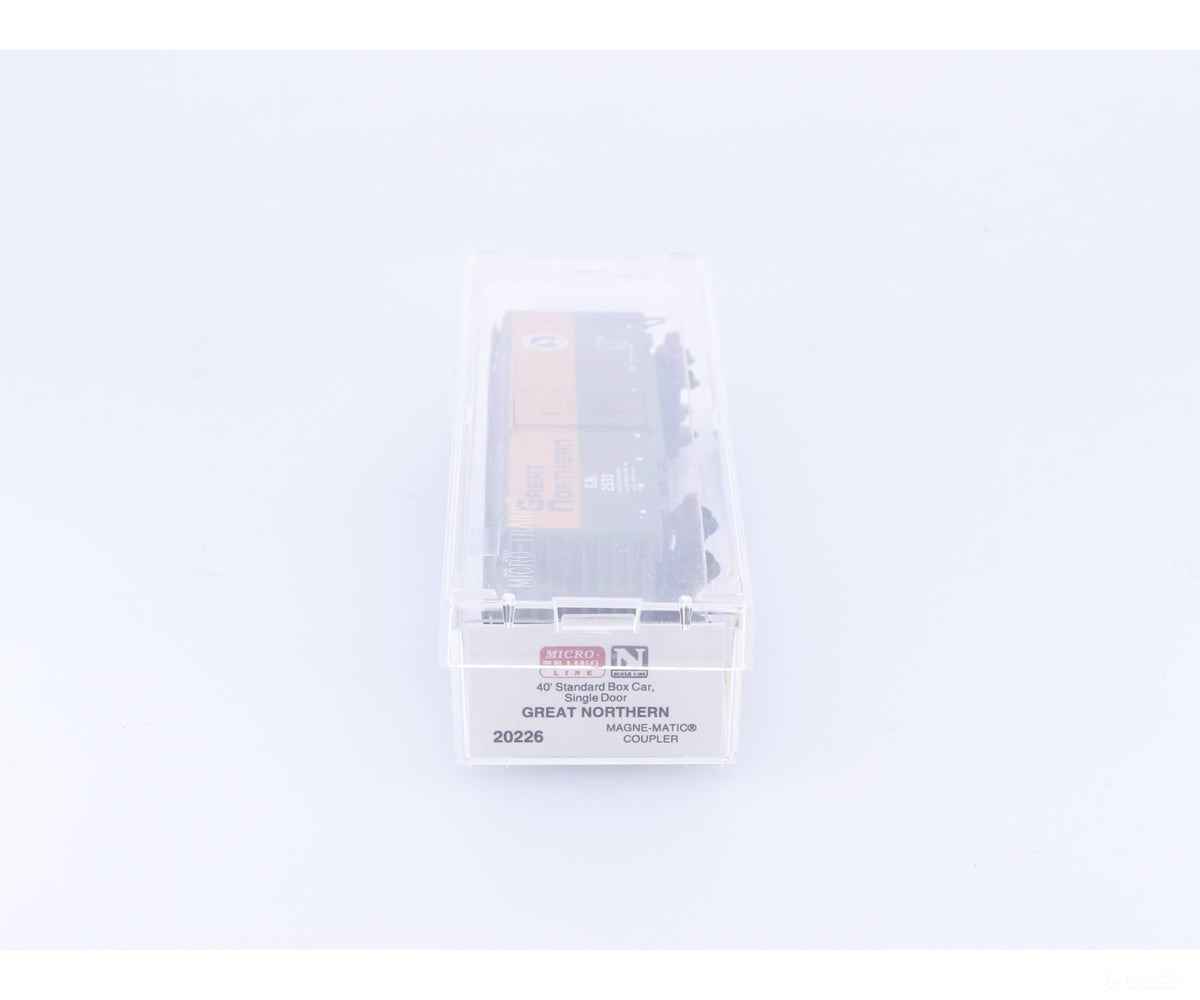 Micro Trains 20226 N 40’ Standard Box Car Single Door Great Northern (GN) 2533 - Freight Cars