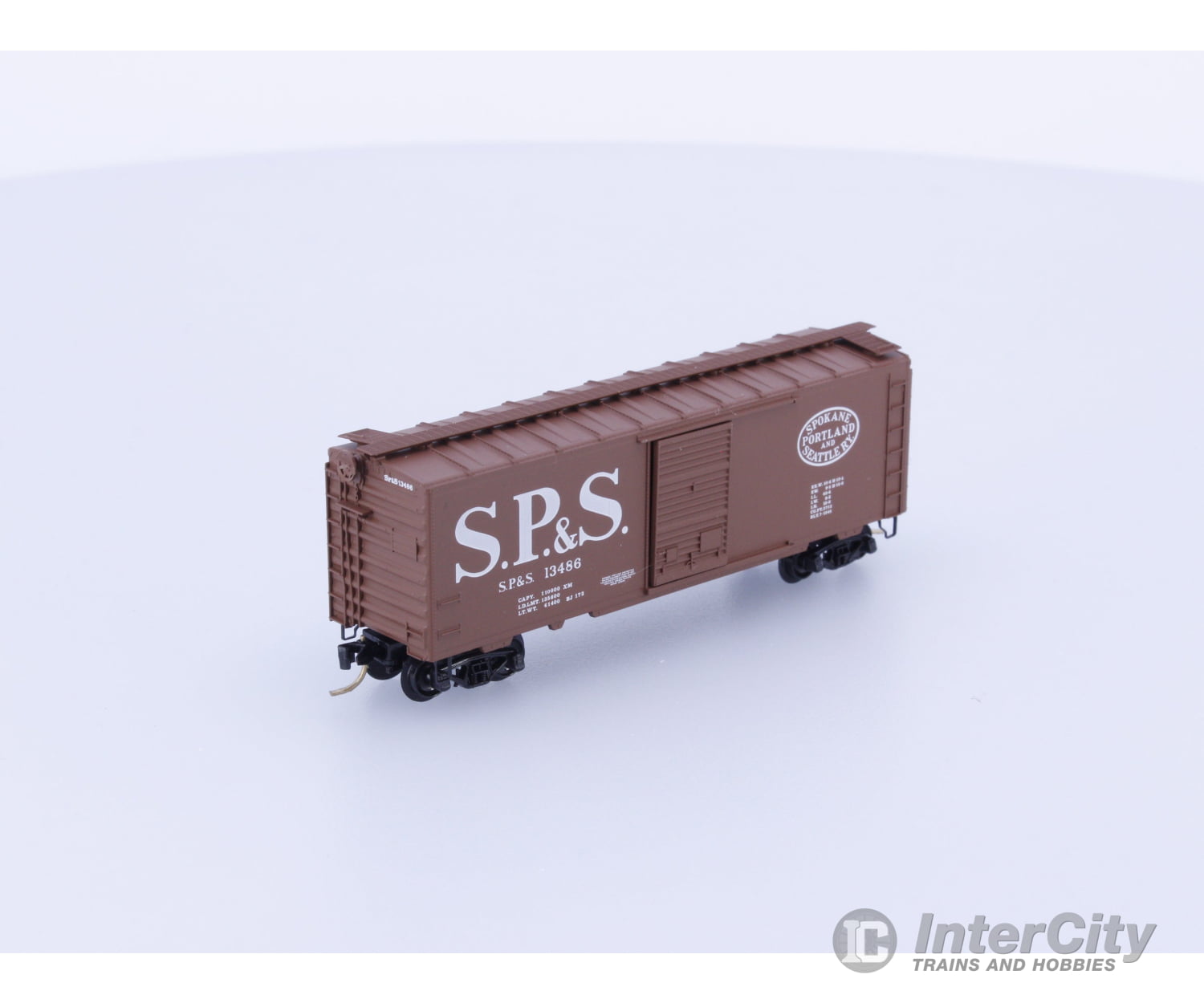 Micro Trains 20246 N 40’ Standard Box Car Single Door Spokane Portland and Seattle (SPS) 13486 Freight Cars