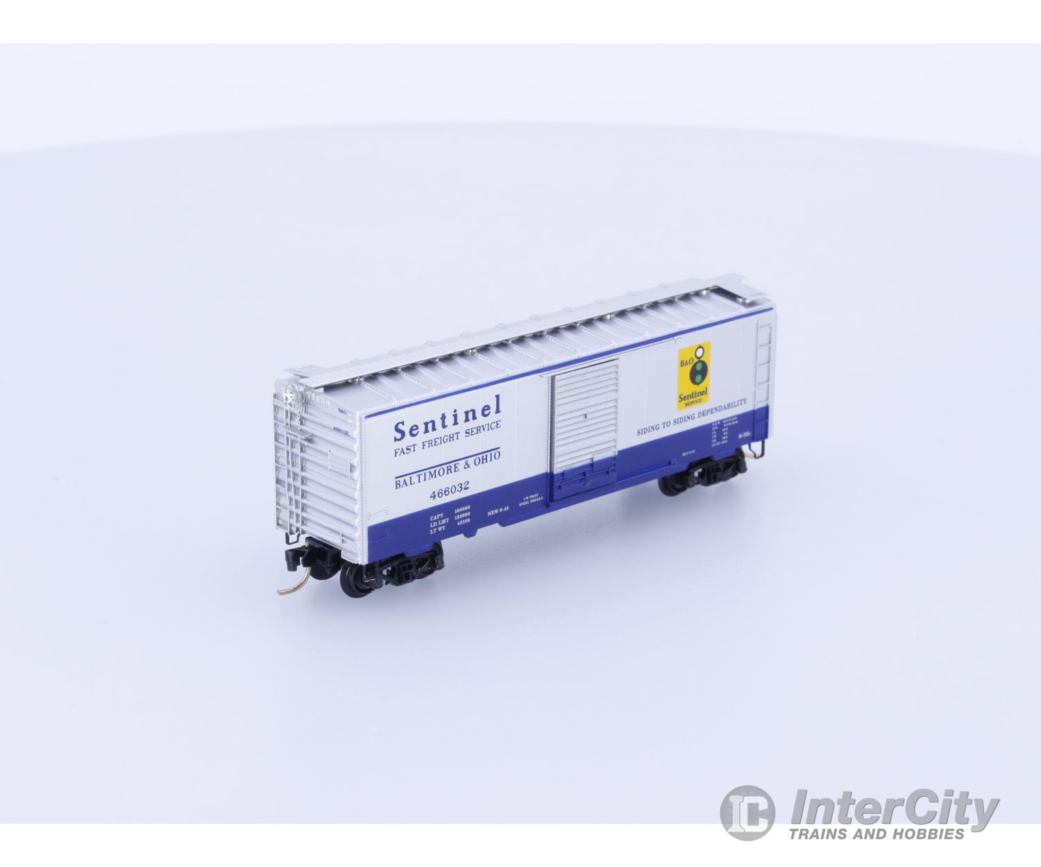 Micro Trains 20256 N 40’ Standard Box Car Single Door Baltimore and Ohio (BO) 466032 Freight Cars