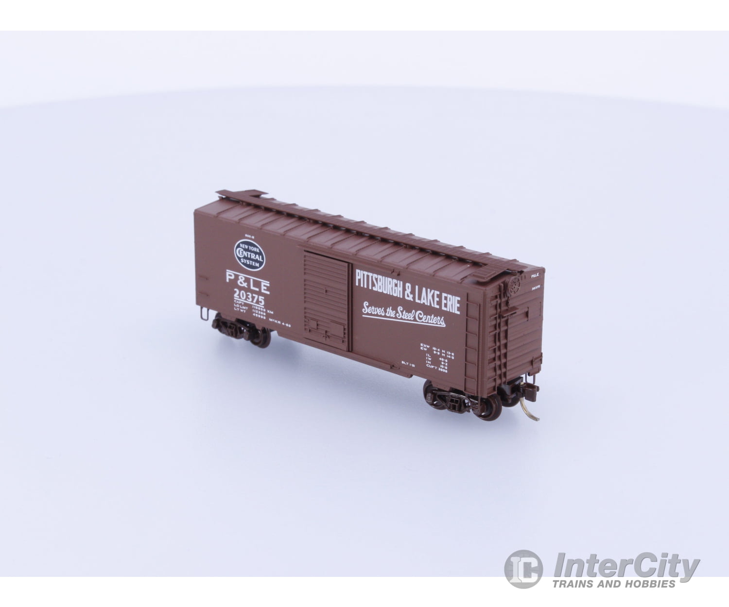 Micro Trains 20410 N 40’ Standard Box Car Single Door Pittsburgh and Lake Erie Railroad (P&LE) 20375 Freight Cars