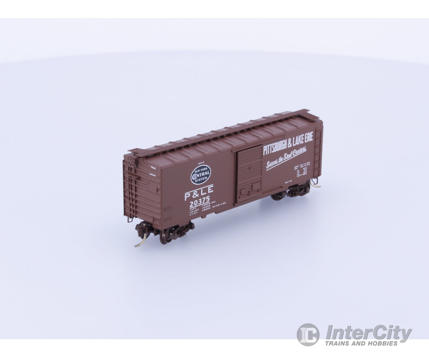 Micro Trains 20410 N 40’ Standard Box Car Single Door Pittsburgh and Lake Erie Railroad (P&LE) 20375 Freight Cars