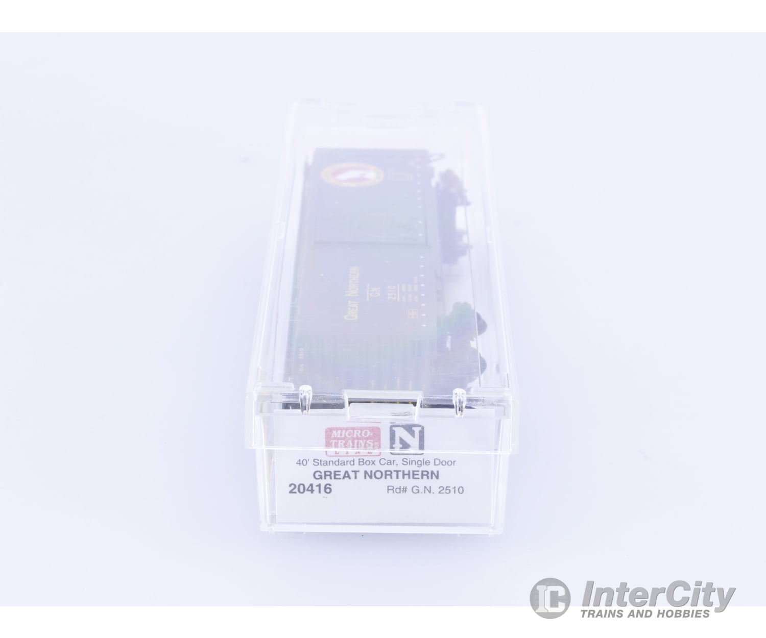 Micro Trains 20416 N 40’ Single Door Boxcar Great Northern (GN) 2510 Freight Cars