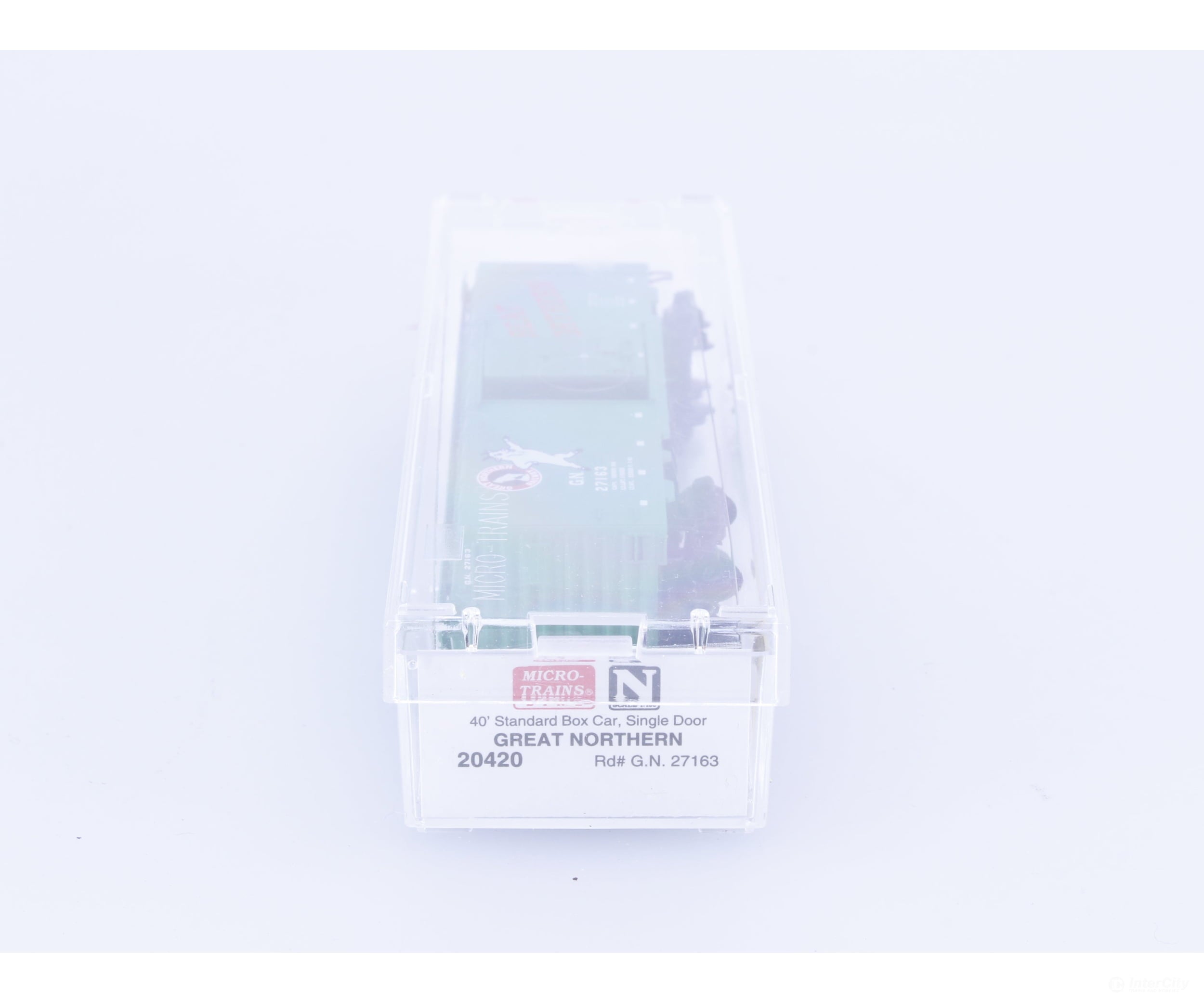 Micro Trains 20420 N 40’ Single Door Boxcar Great Northern (GN) 27163 Freight Cars
