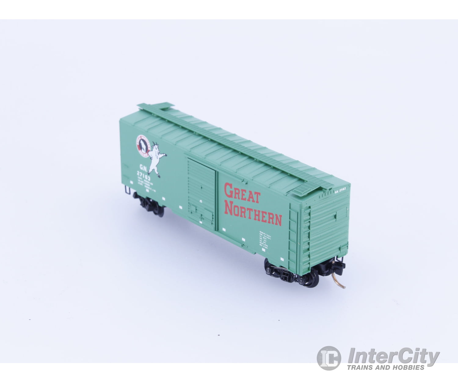 Micro Trains 20420 N 40’ Single Door Boxcar Great Northern (GN) 27163 Freight Cars